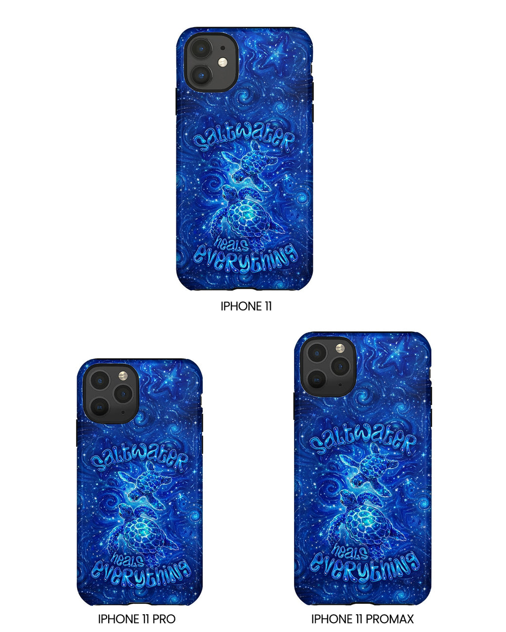 SALTWATER HEALS EVERYTHING TURTLE PHONE CASE  - TLNO2304261