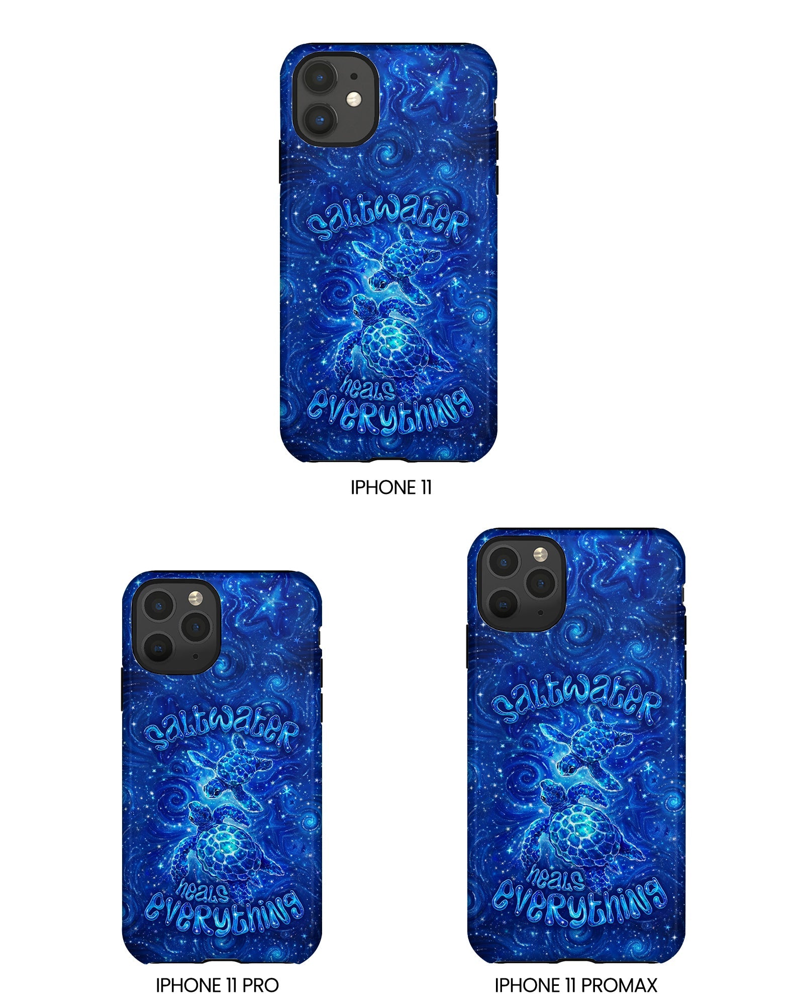 SALTWATER HEALS EVERYTHING TURTLE PHONE CASE  - TLNO2304261