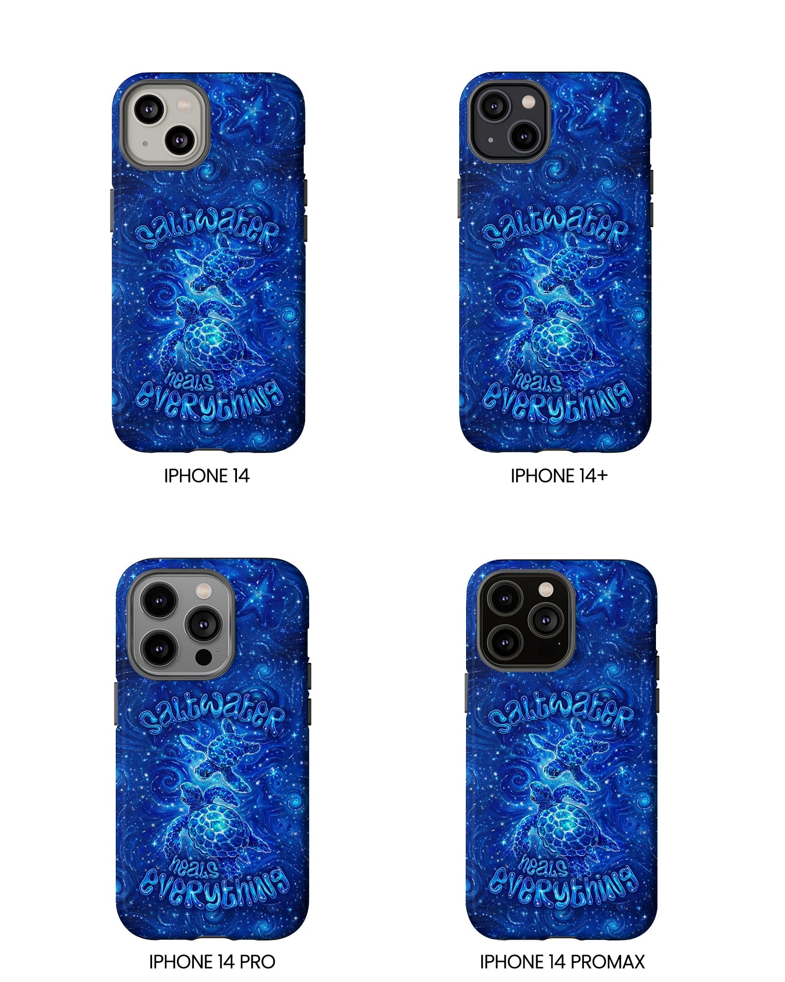 SALTWATER HEALS EVERYTHING TURTLE PHONE CASE  - TLNO2304261