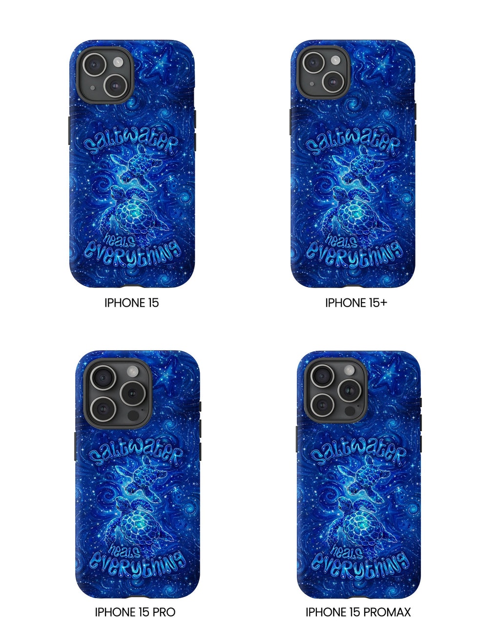 SALTWATER HEALS EVERYTHING TURTLE PHONE CASE  - TLNO2304261