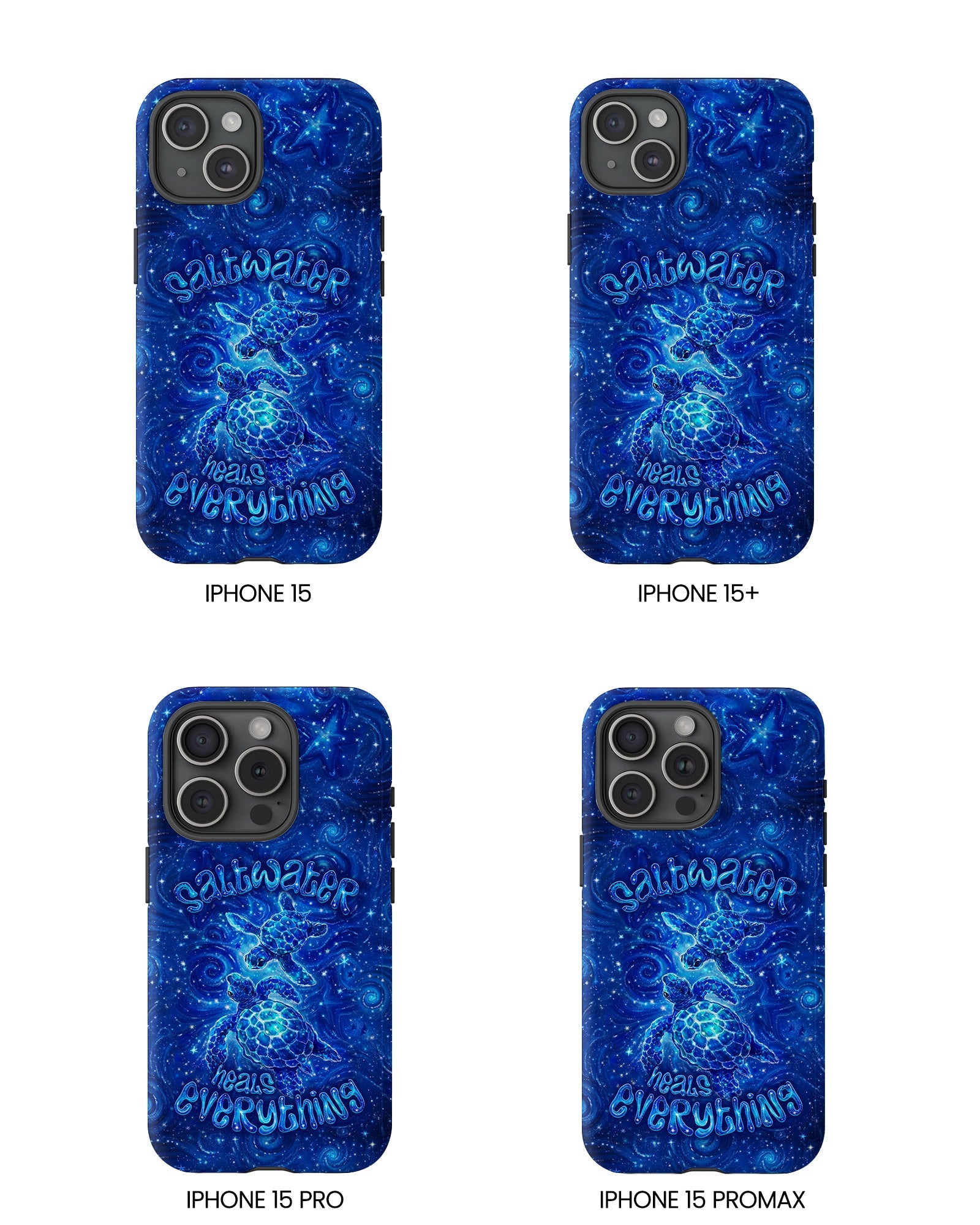 SALTWATER HEALS EVERYTHING TURTLE PHONE CASE  - TLNO2304261