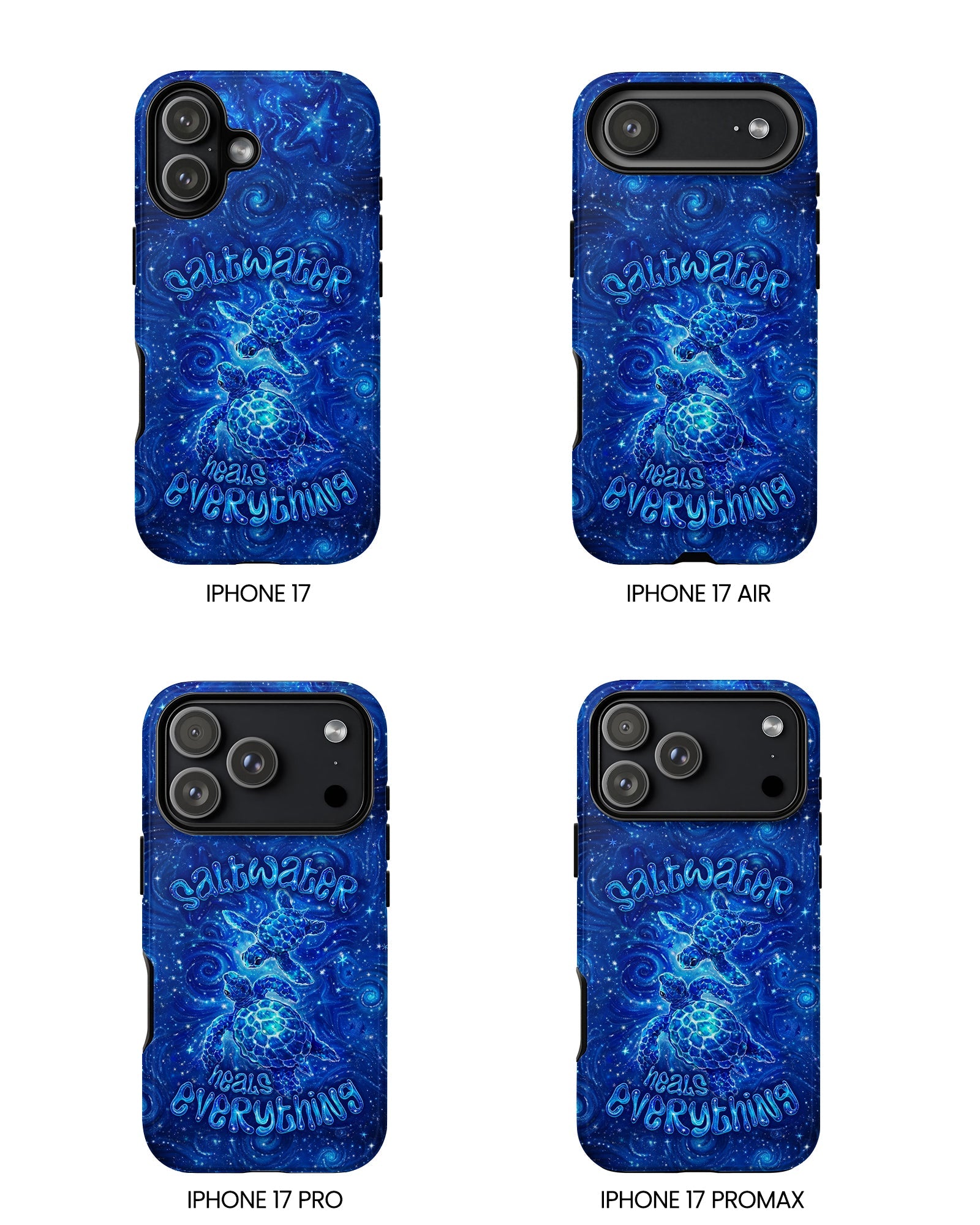 SALTWATER HEALS EVERYTHING TURTLE PHONE CASE  - TLNO2304261