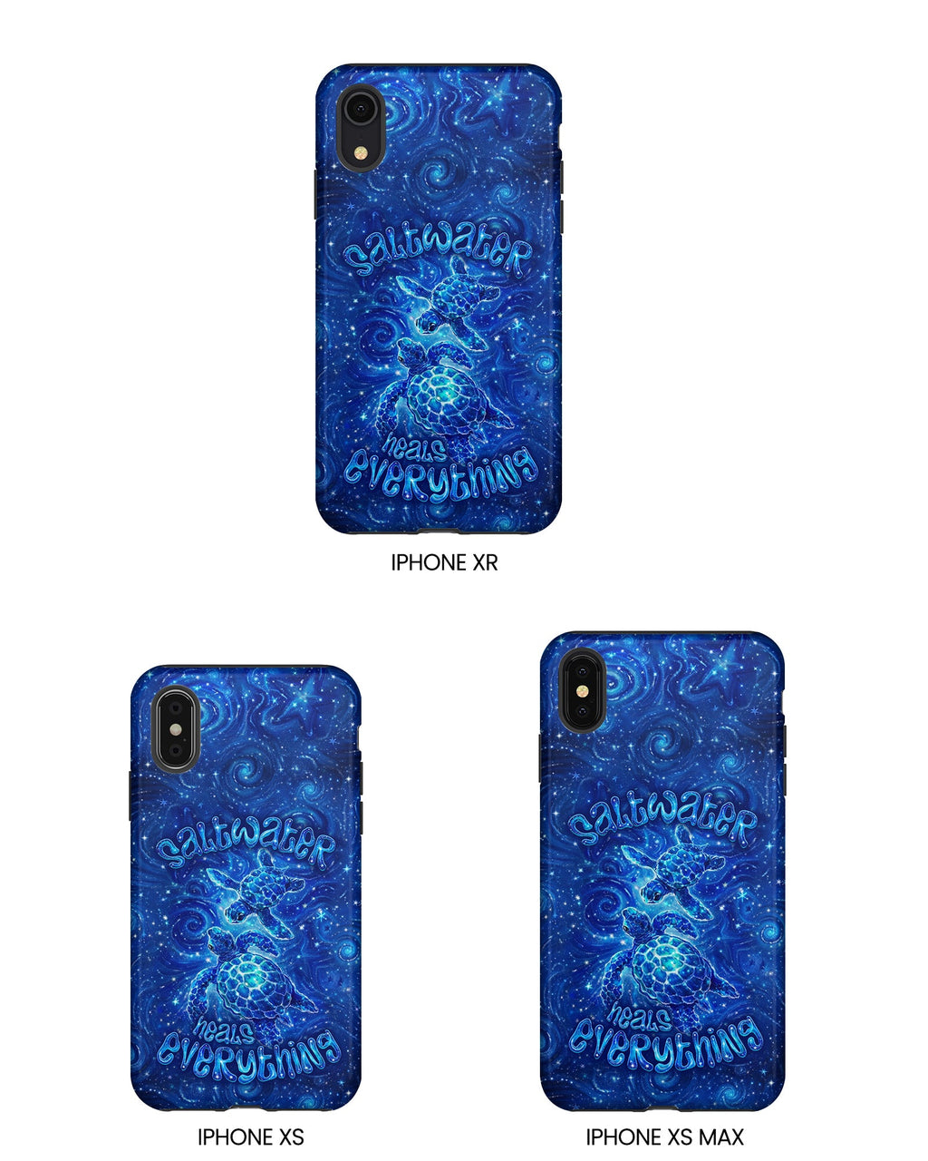 SALTWATER HEALS EVERYTHING TURTLE PHONE CASE  - TLNO2304261