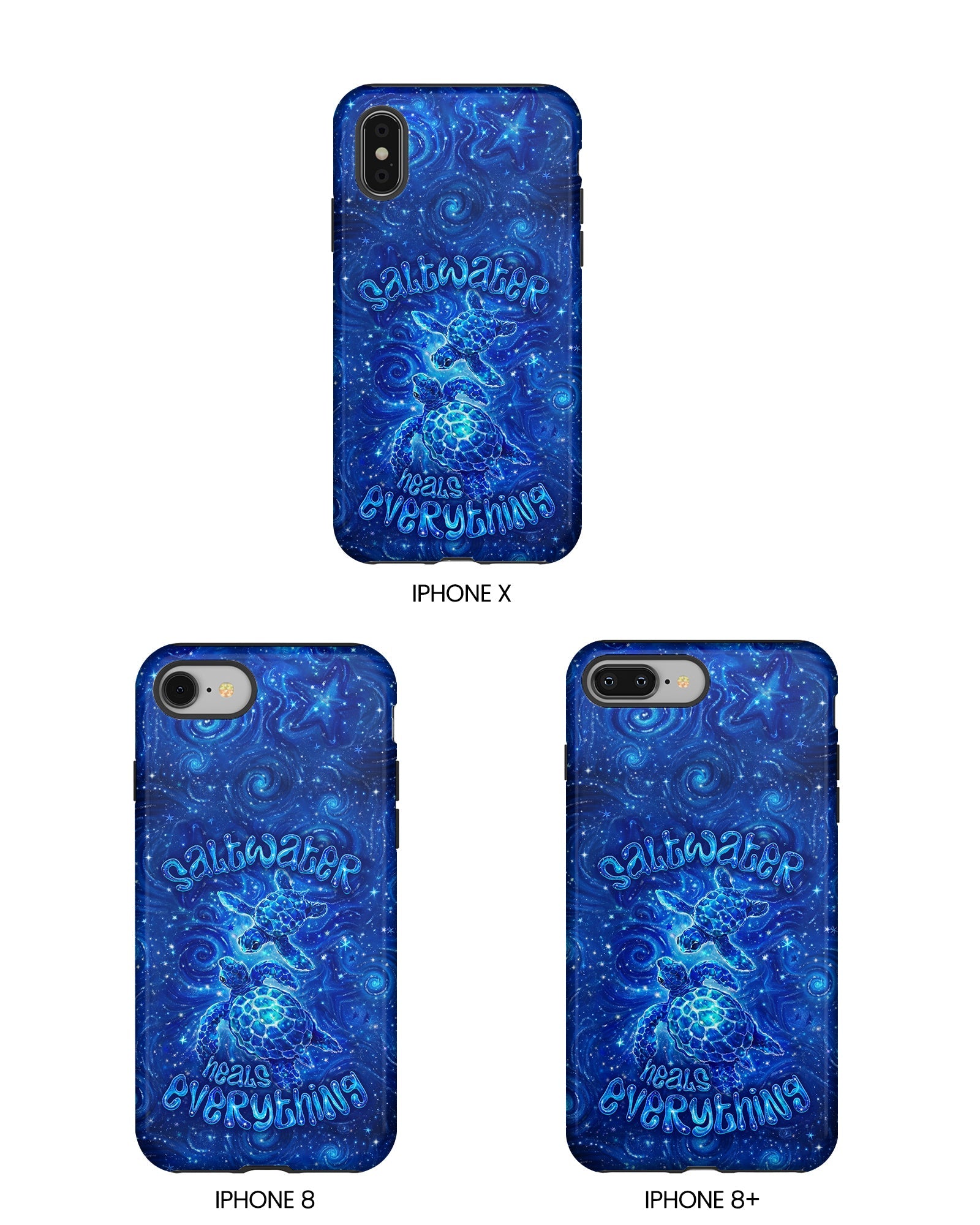 SALTWATER HEALS EVERYTHING TURTLE PHONE CASE  - TLNO2304261