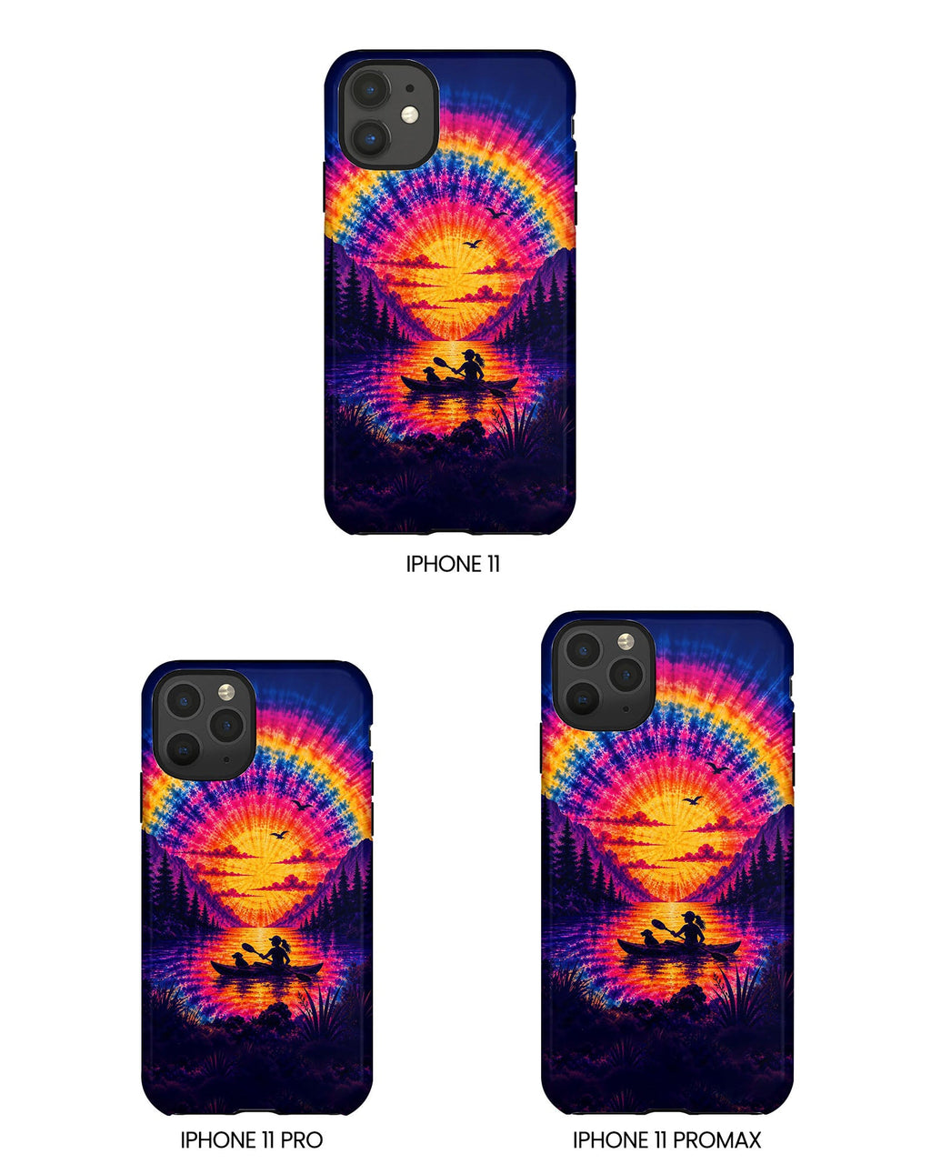 KAYAK LAKE DAY WITH DOG SUNSET PHONE CASE - TLHG2406262
