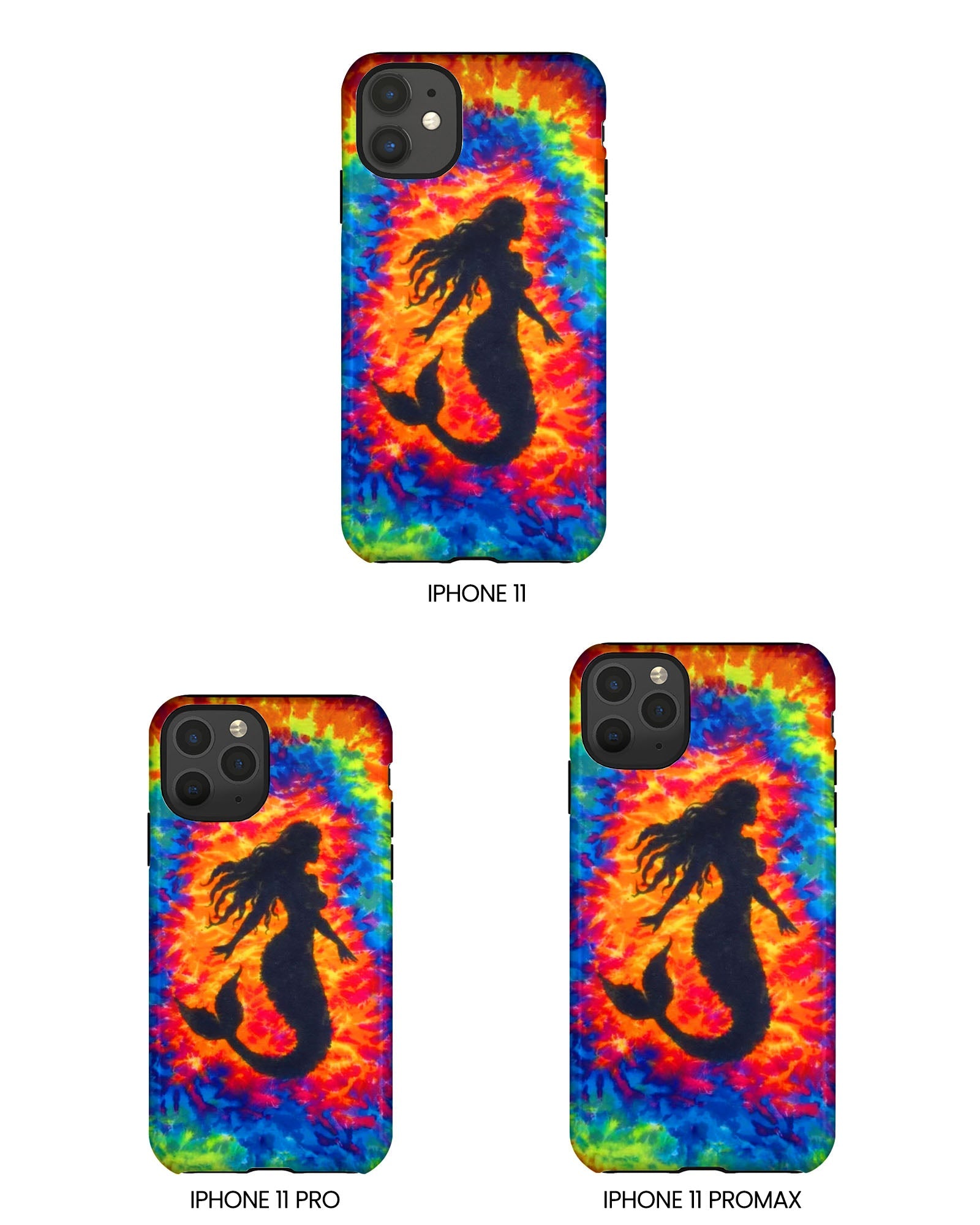 MERMAID COLORFUL SWIRL PHONE CASE  - TLTW2105264