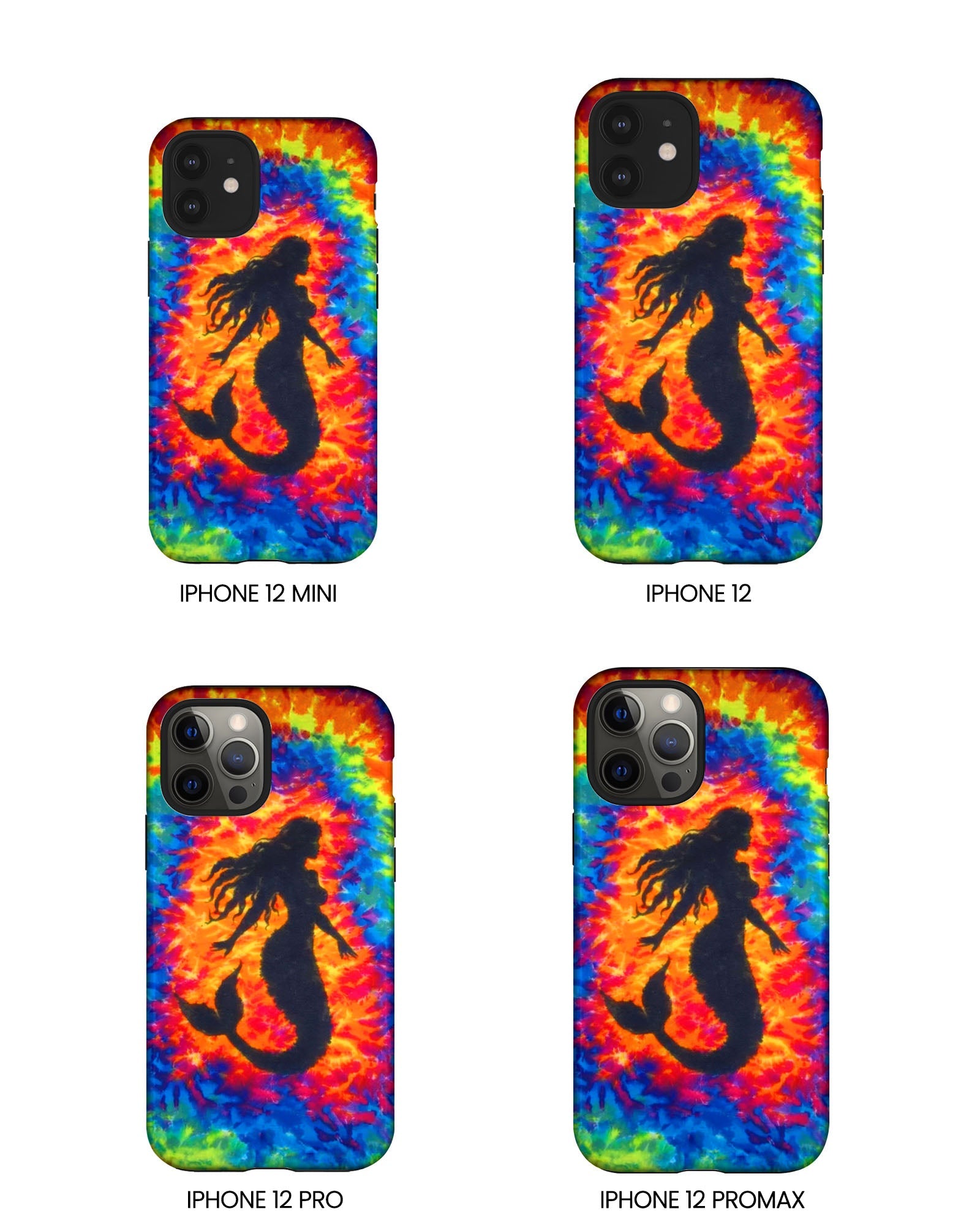 MERMAID COLORFUL SWIRL PHONE CASE  - TLTW2105264