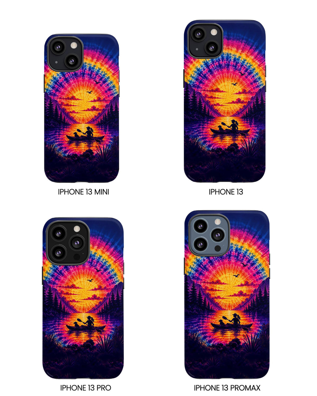 KAYAK LAKE DAY WITH DOG SUNSET PHONE CASE - TLHG2406262