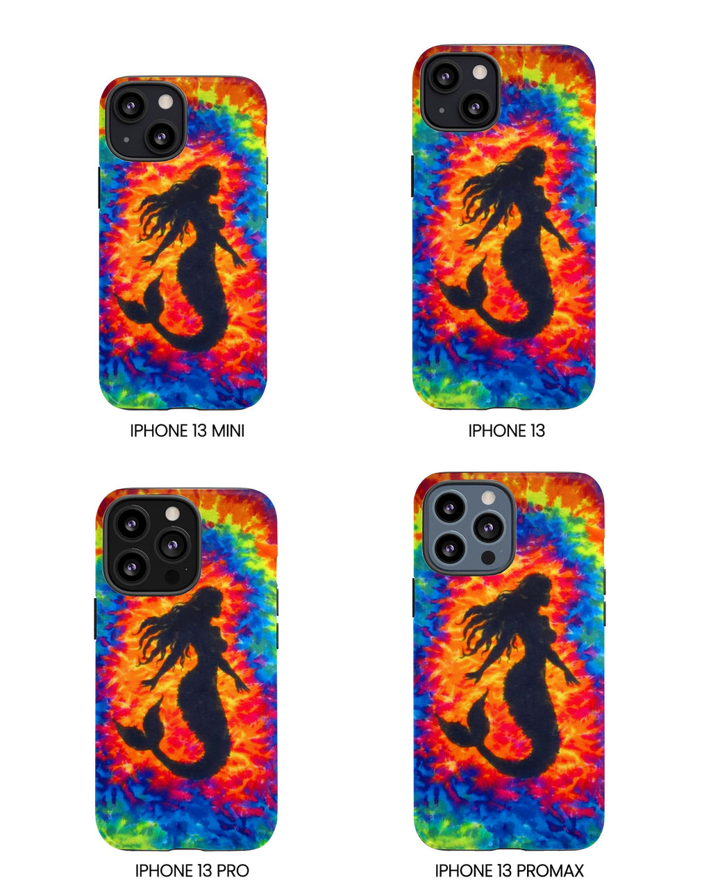 MERMAID COLORFUL SWIRL PHONE CASE  - TLTW2105264