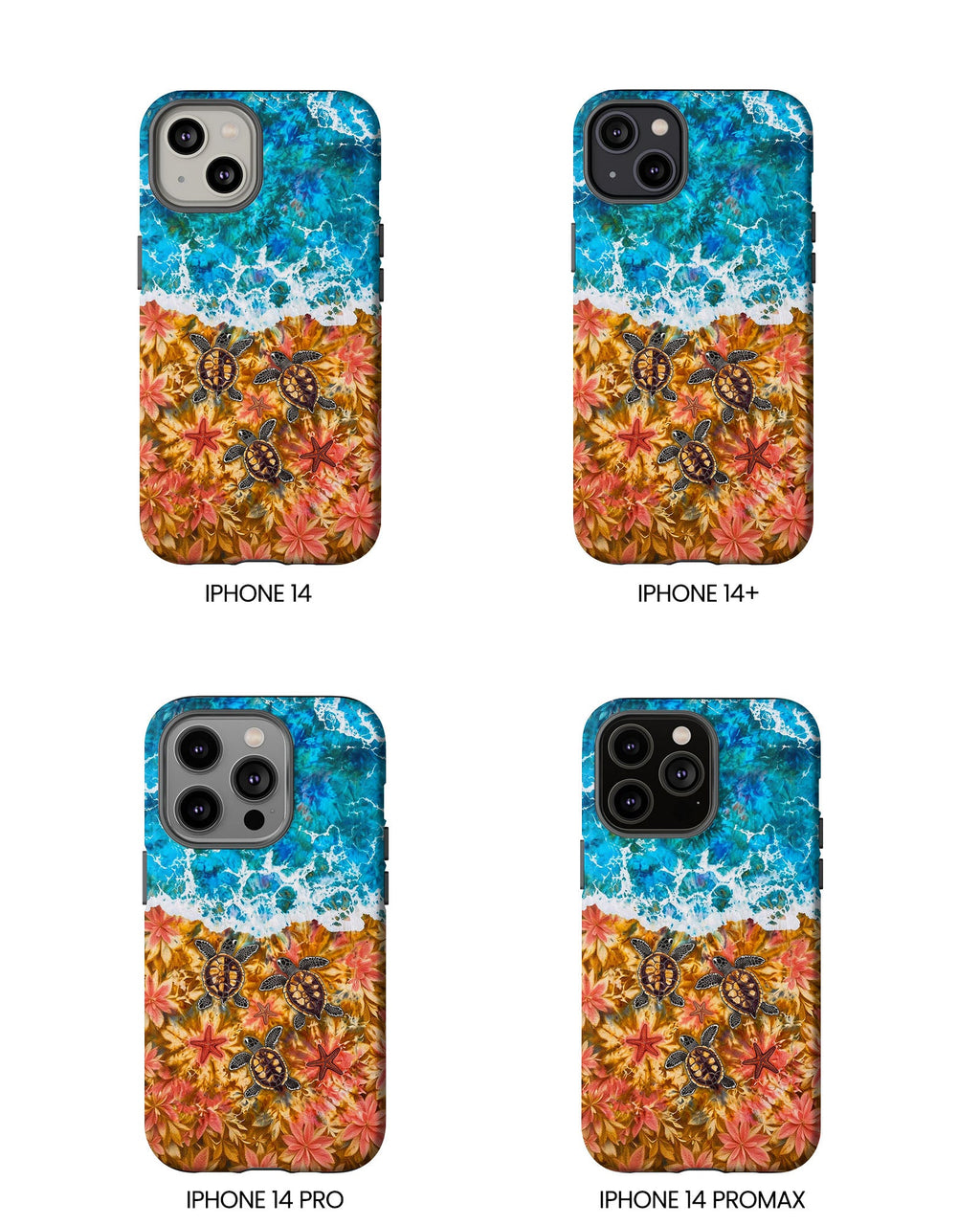 SEA TURTLE SALTY WAVES PHONE CASE  - TLHG1405264