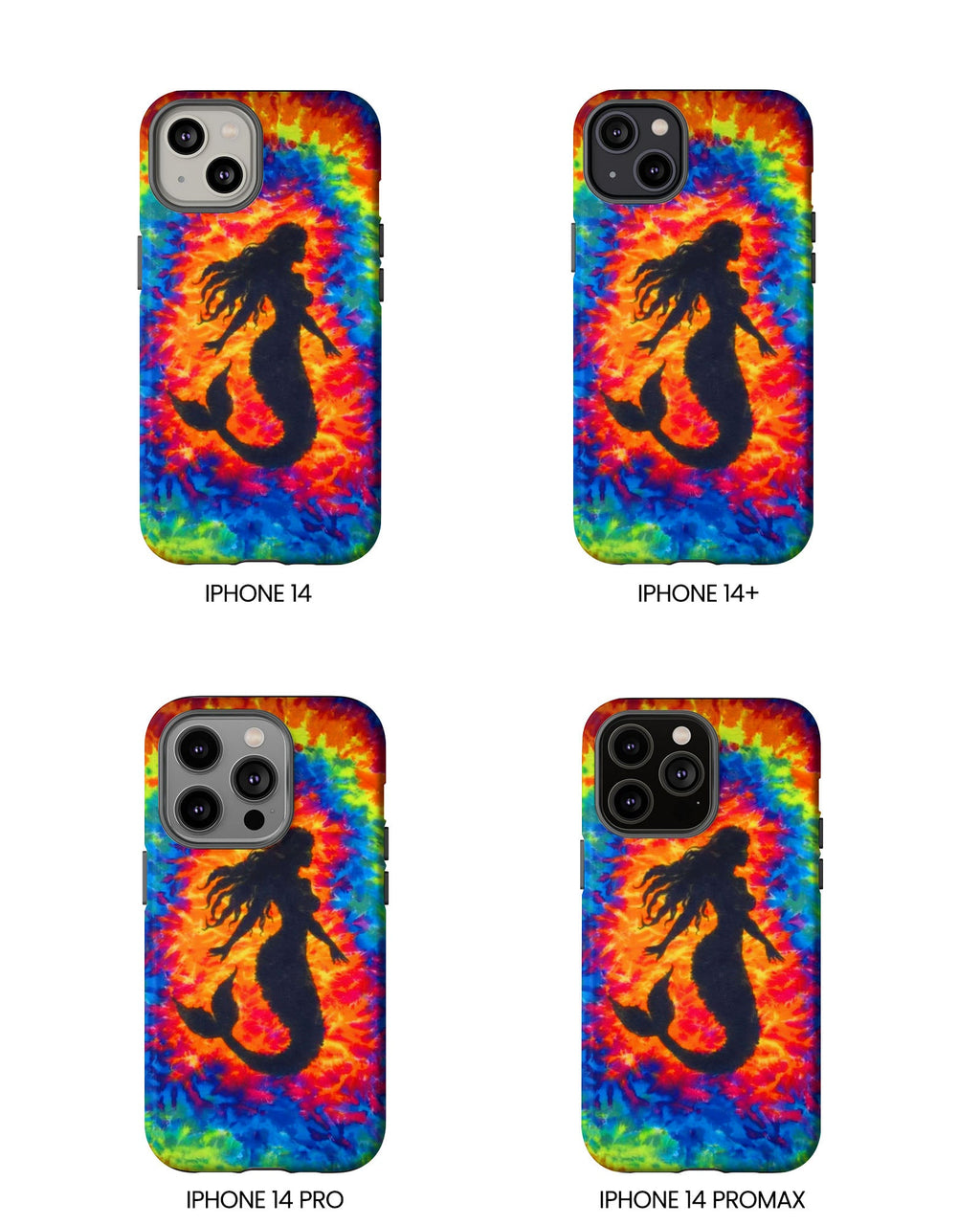 MERMAID COLORFUL SWIRL PHONE CASE  - TLTW2105264