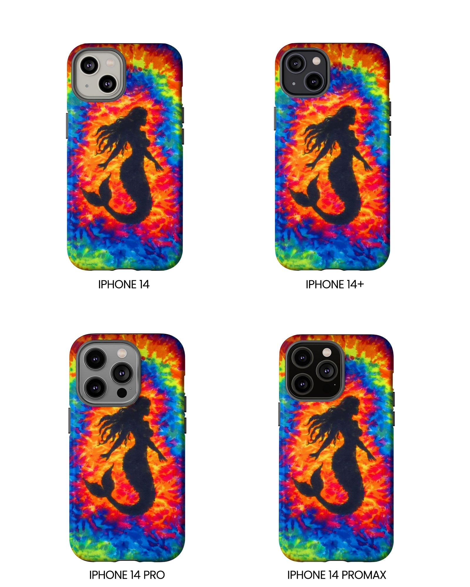 MERMAID COLORFUL SWIRL PHONE CASE  - TLTW2105264