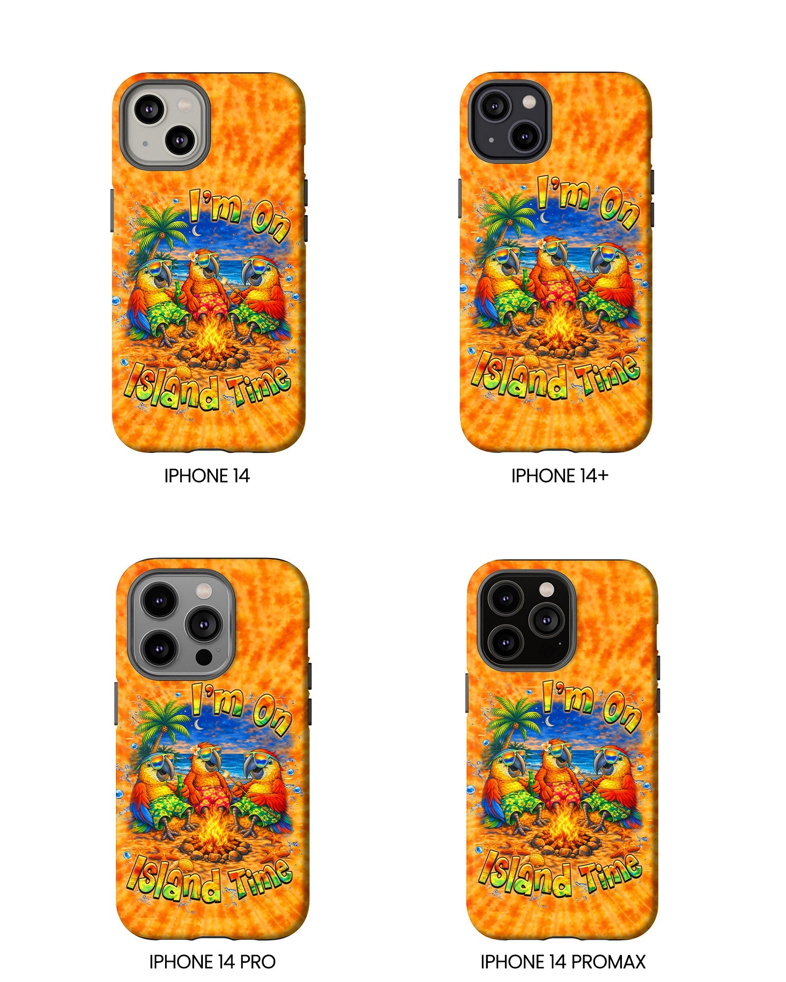 I'M ON ISLAND TIME PARROT SWIRL  PHONE CASE  - TLHN1405264