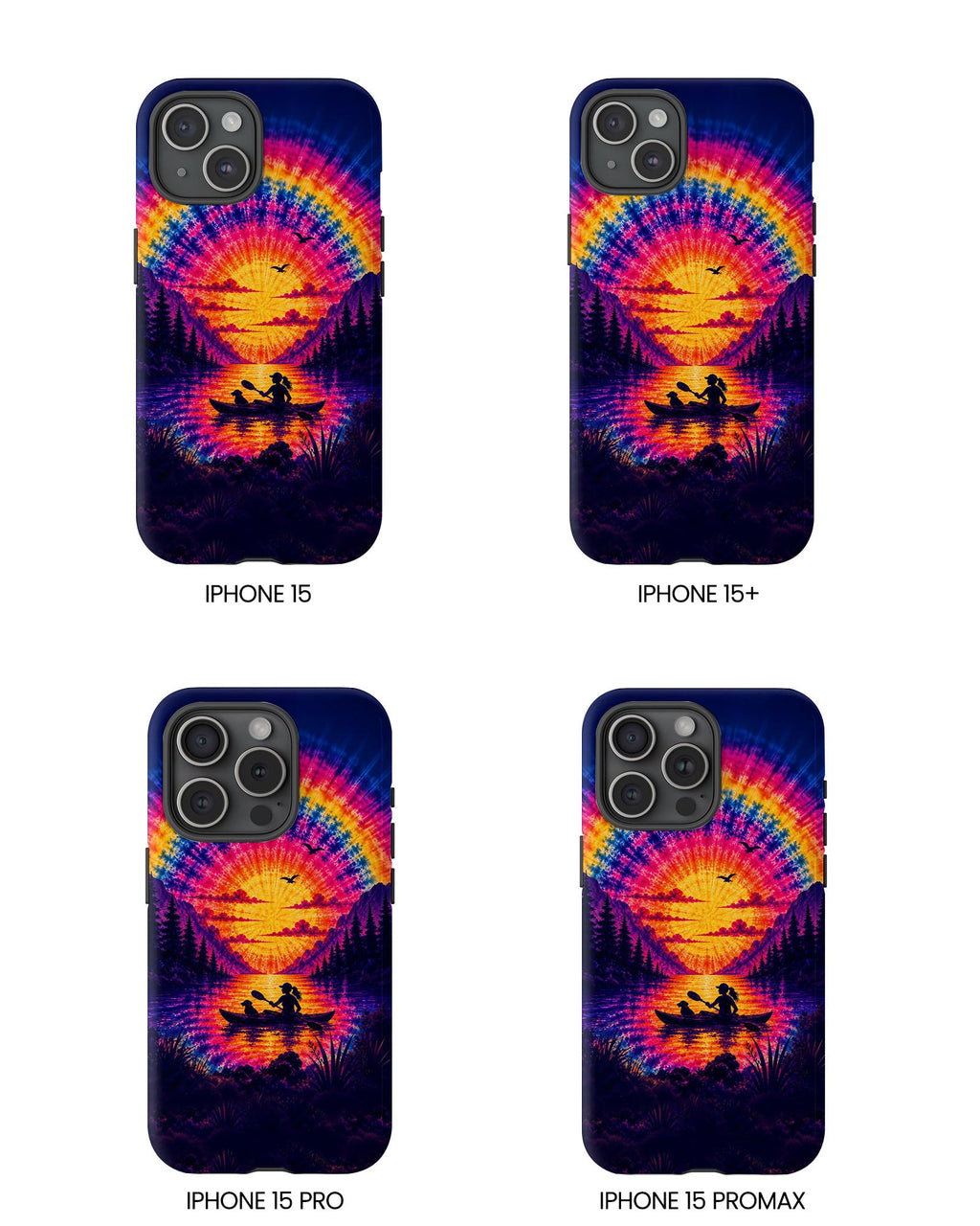 KAYAK LAKE DAY WITH DOG SUNSET PHONE CASE - TLHG2406262