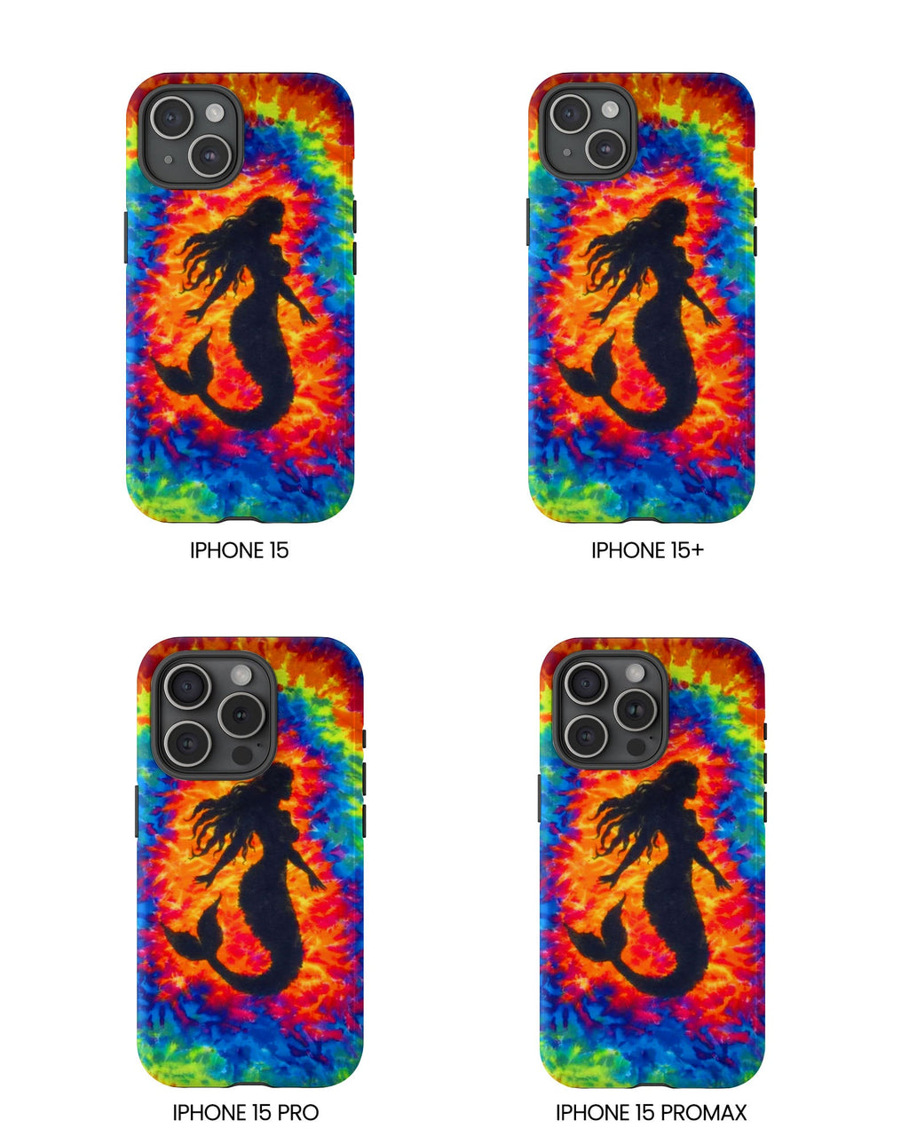 MERMAID COLORFUL SWIRL PHONE CASE  - TLTW2105264