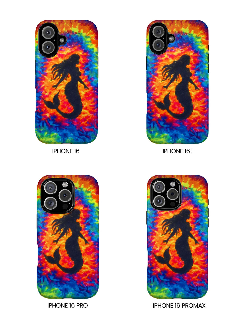 MERMAID COLORFUL SWIRL PHONE CASE  - TLTW2105264