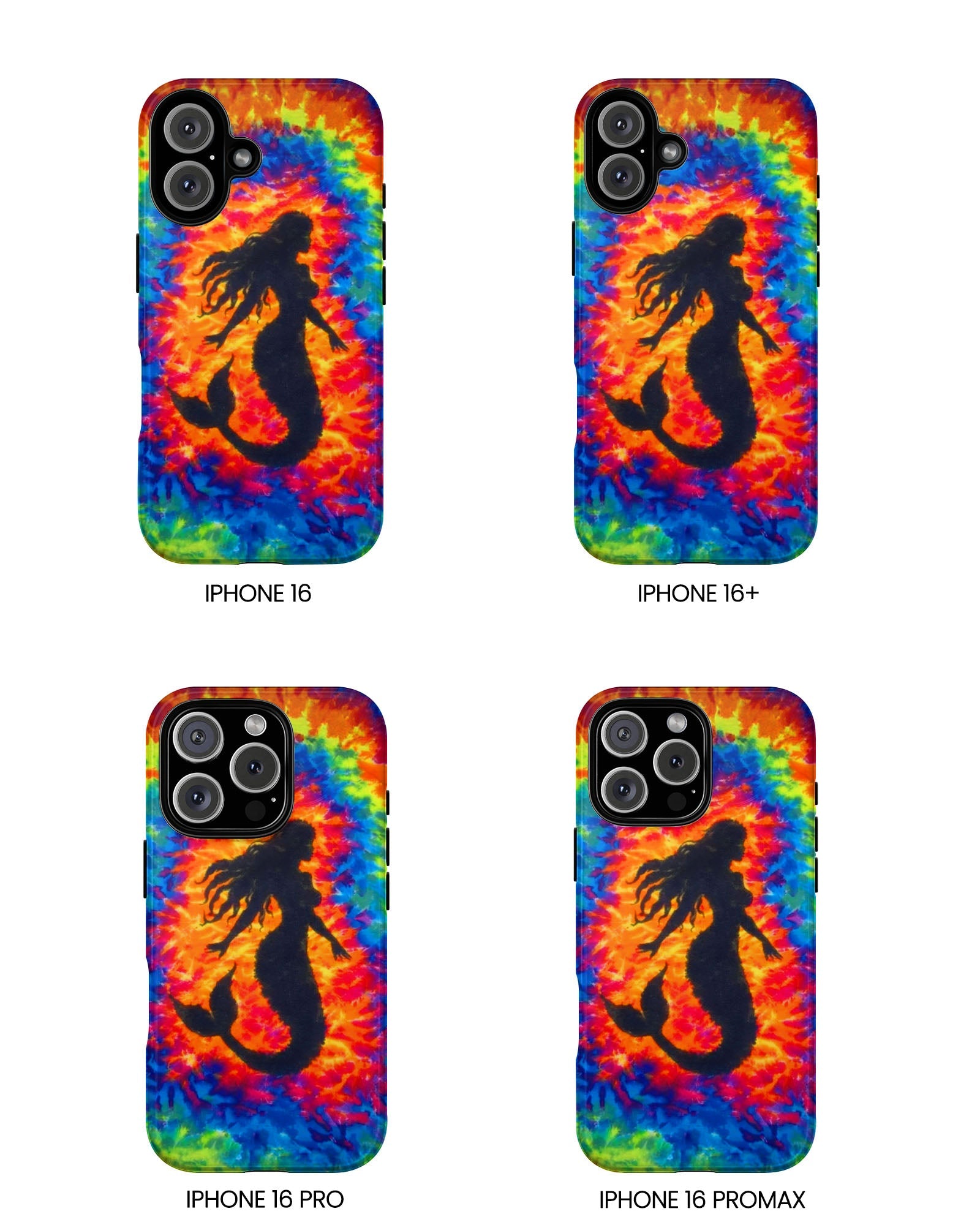 MERMAID COLORFUL SWIRL PHONE CASE  - TLTW2105264