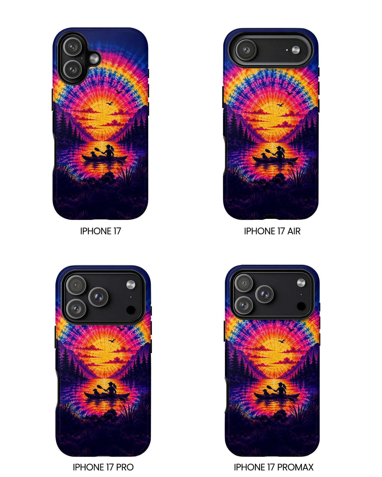 KAYAK LAKE DAY WITH DOG SUNSET PHONE CASE - TLHG2406262
