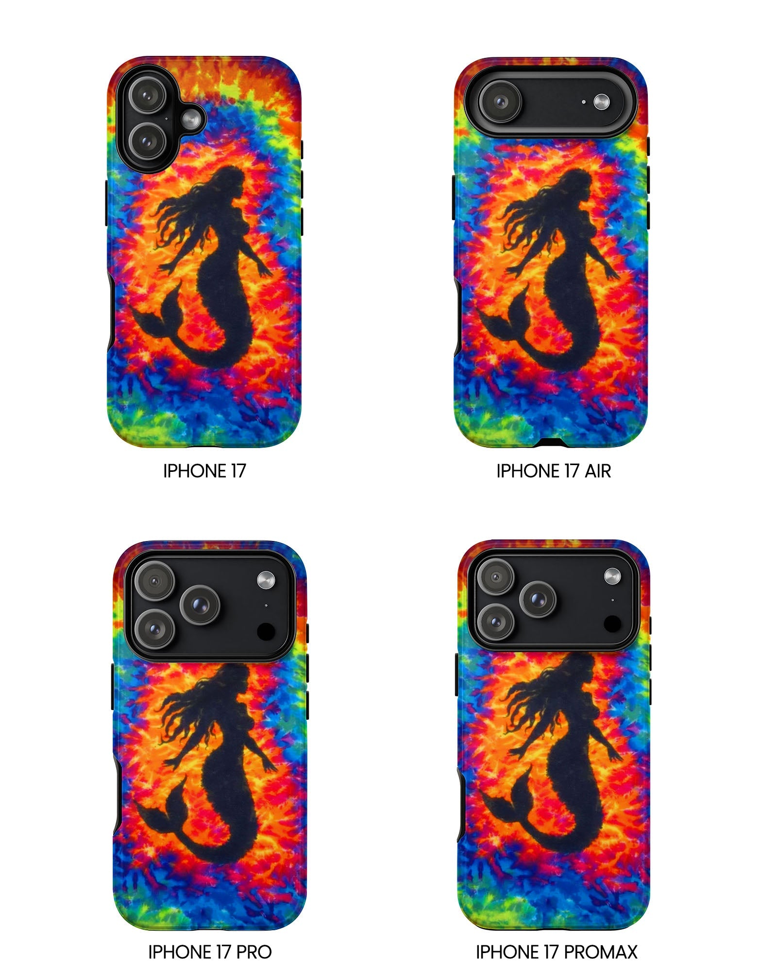 MERMAID COLORFUL SWIRL PHONE CASE  - TLTW2105264