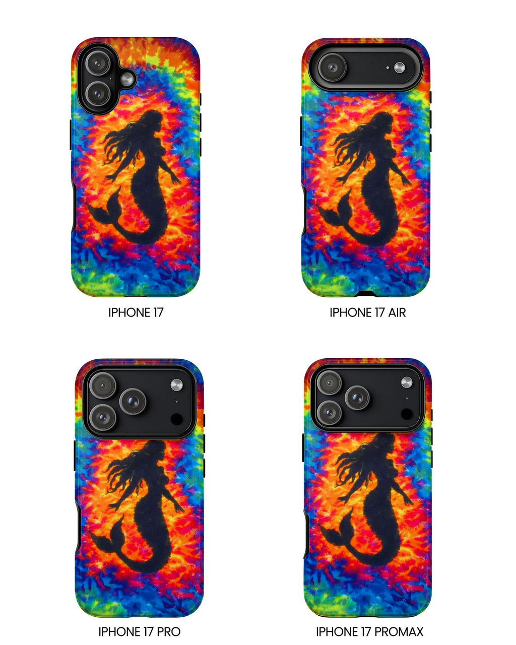 MERMAID COLORFUL SWIRL PHONE CASE  - TLTW2105264