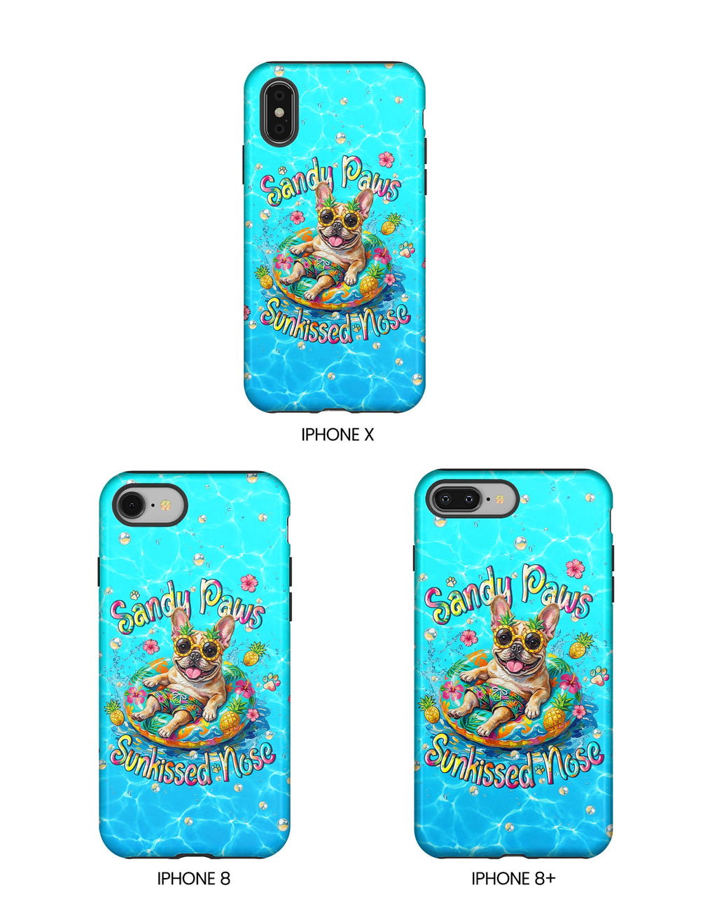 SANDY PAWS SUNKISSED NOSE FRENCH BULLDOG PHONE CASE  - TLHN2005264