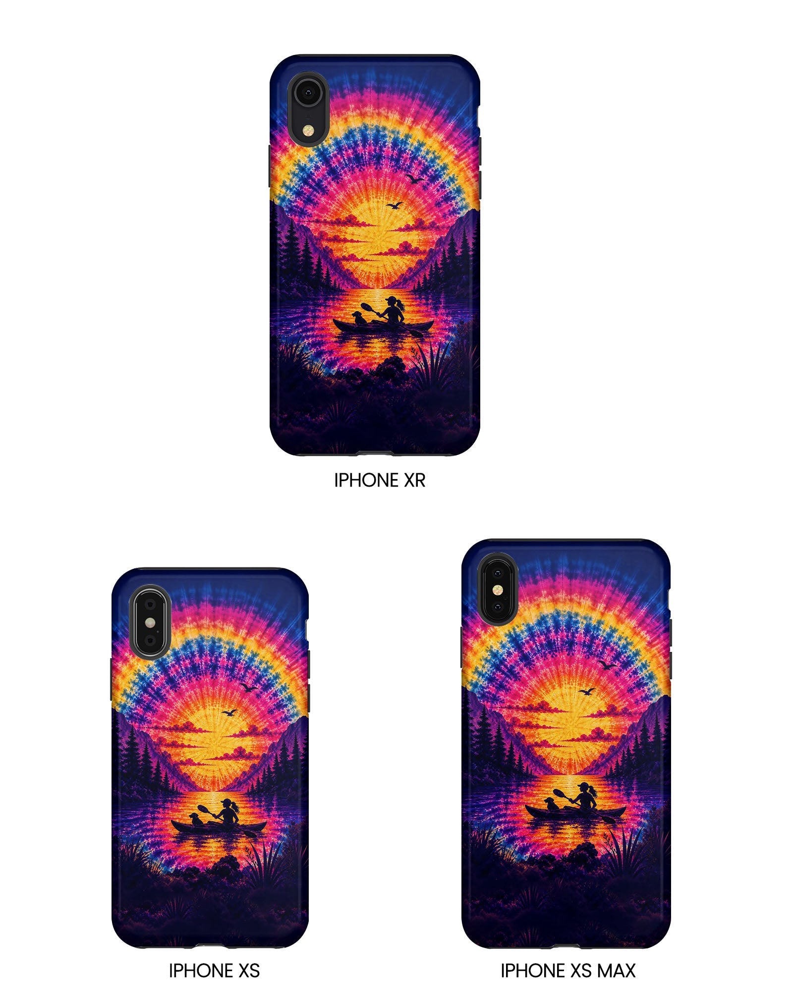 KAYAK LAKE DAY WITH DOG SUNSET PHONE CASE - TLHG2406262