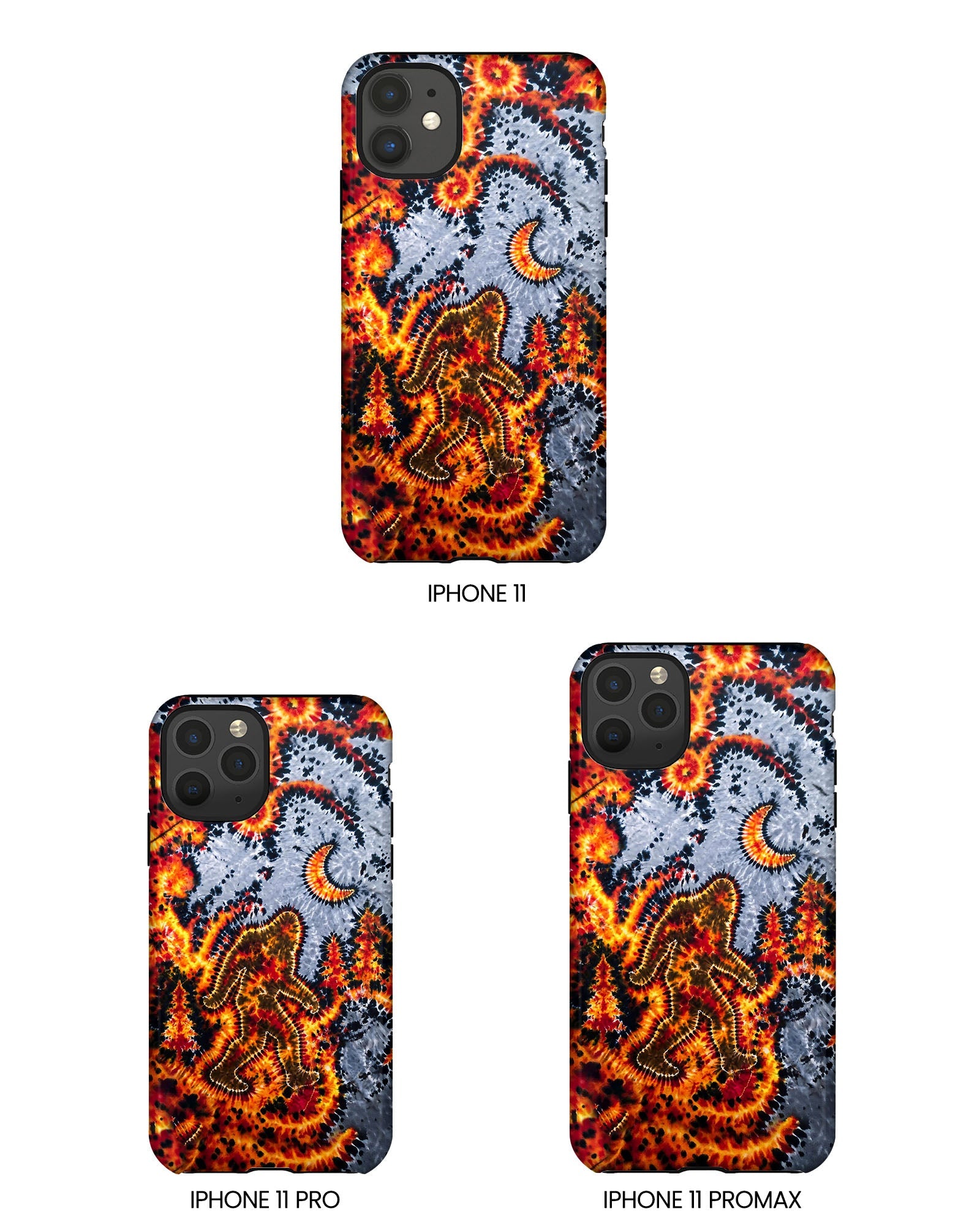 BIGFOOT IN FOREST CRESCENT MOON PHONE CASE  - TLHG2805264