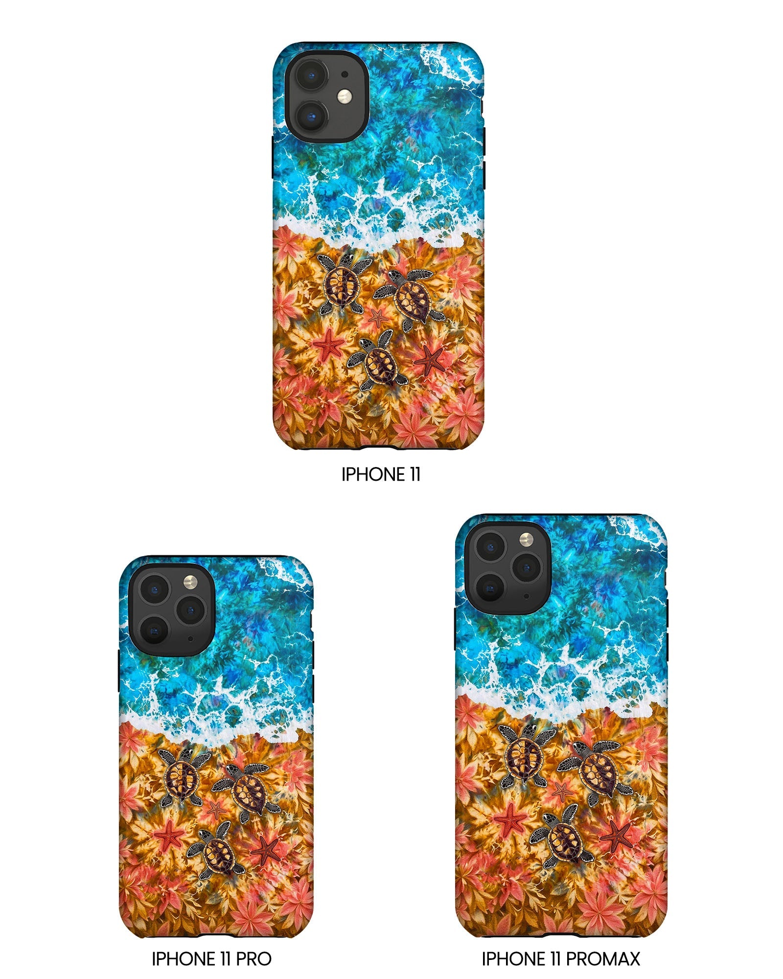 SEA TURTLE SALTY WAVES PHONE CASE  - TLHG1405264