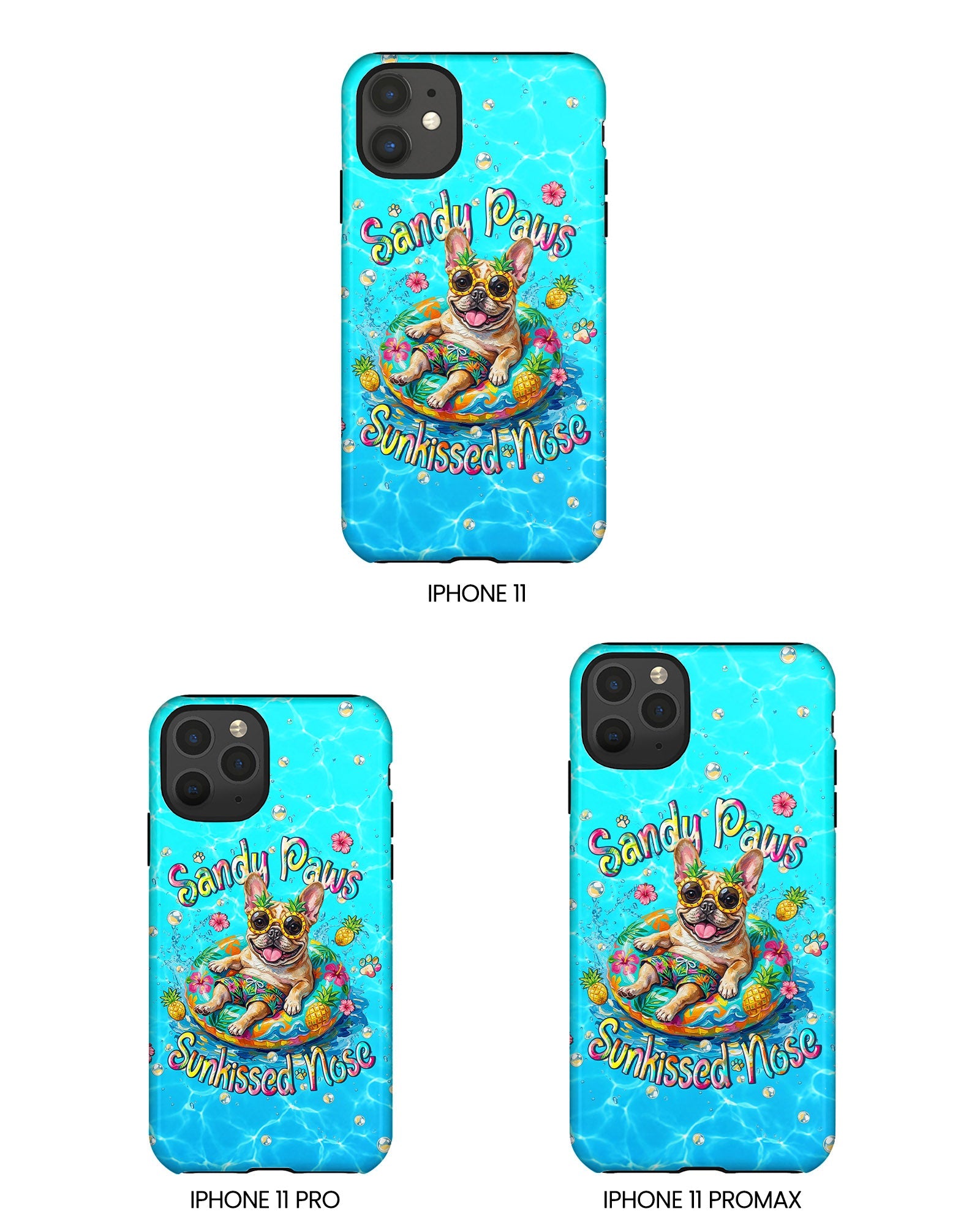 SANDY PAWS SUNKISSED NOSE FRENCH BULLDOG PHONE CASE  - TLHN2005264