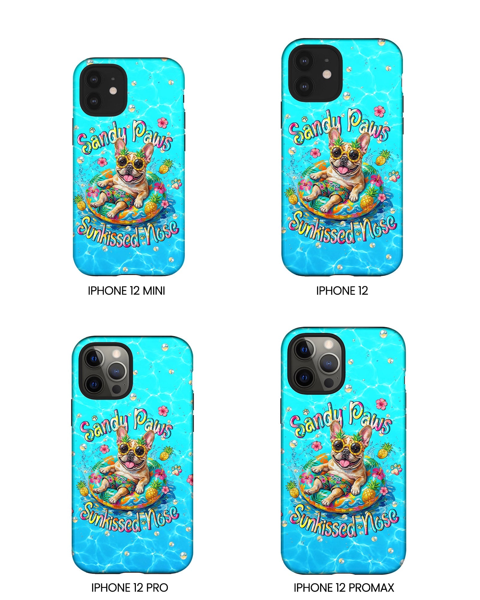 SANDY PAWS SUNKISSED NOSE FRENCH BULLDOG PHONE CASE  - TLHN2005264