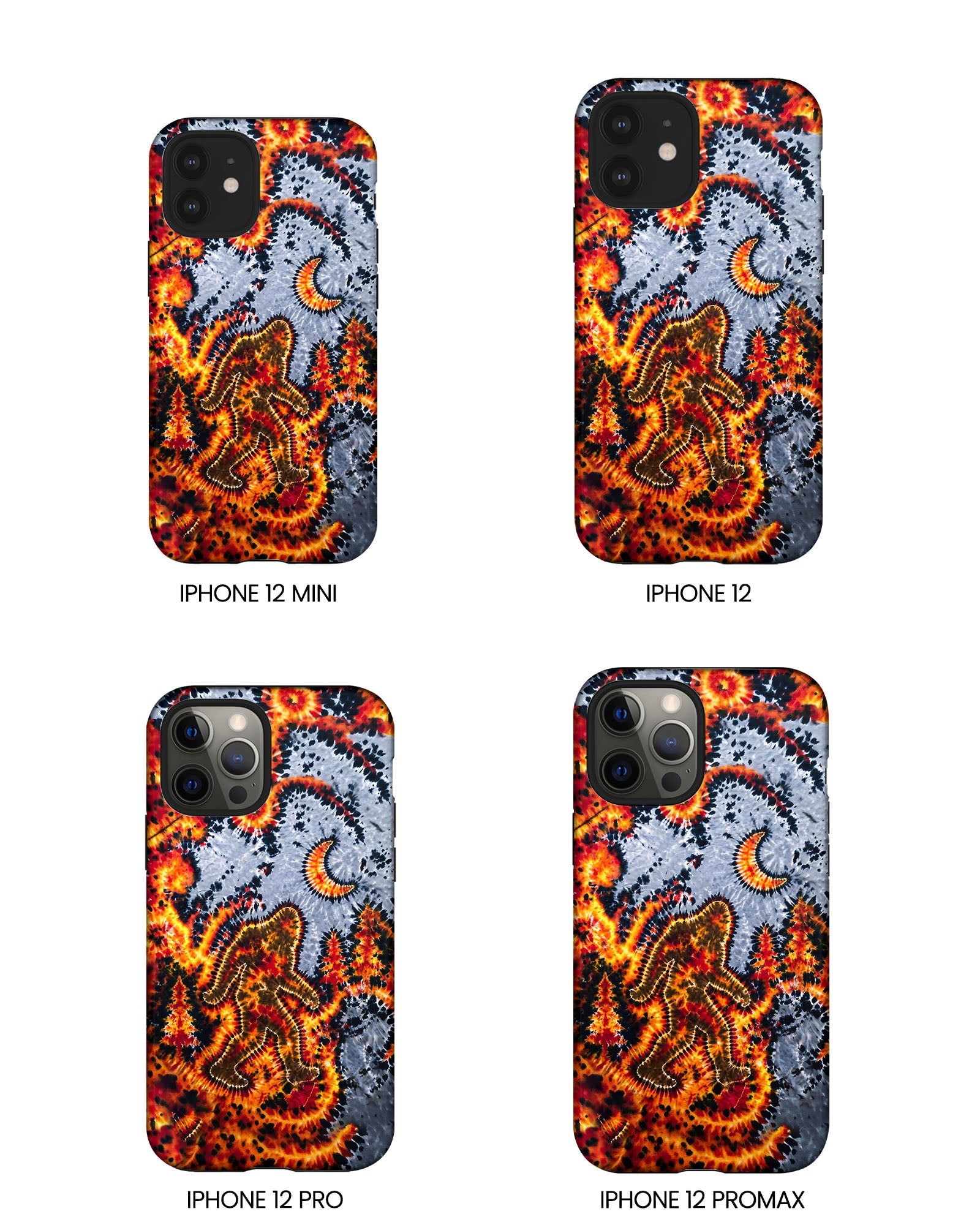 BIGFOOT IN FOREST CRESCENT MOON PHONE CASE  - TLHG2805264