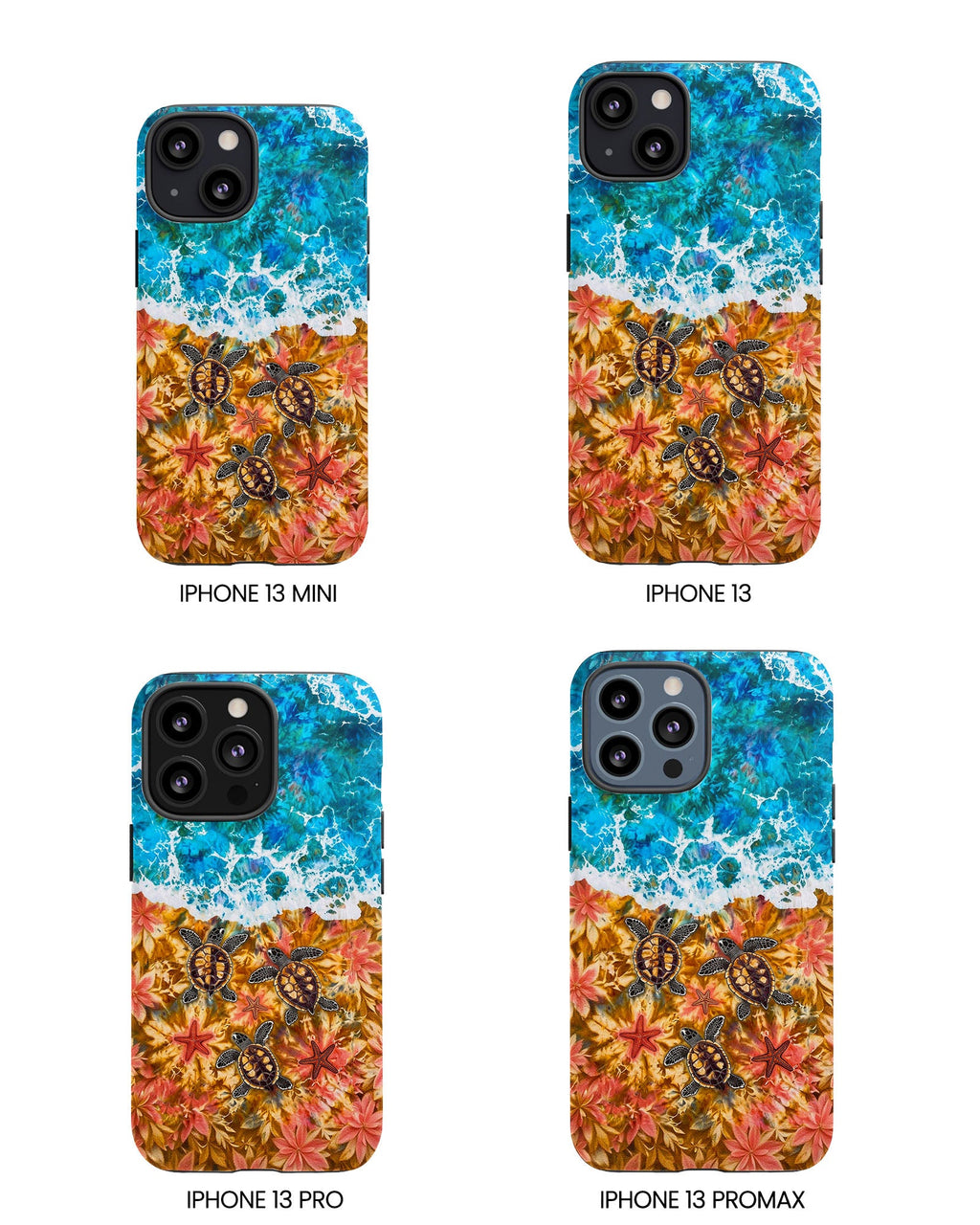 SEA TURTLE SALTY WAVES PHONE CASE  - TLHG1405264