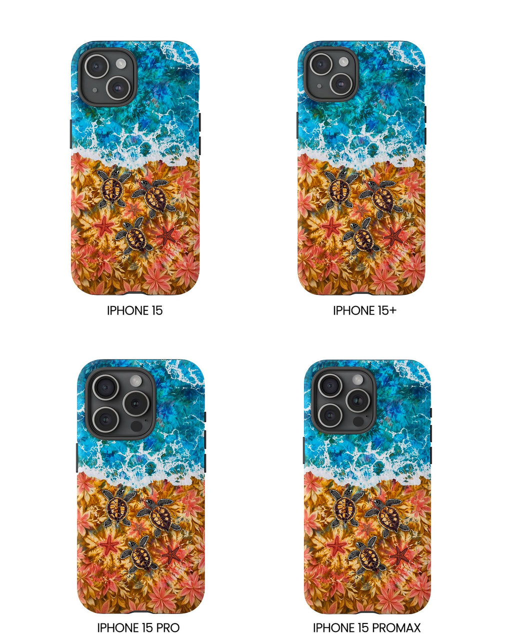 SEA TURTLE SALTY WAVES PHONE CASE  - TLHG1405264