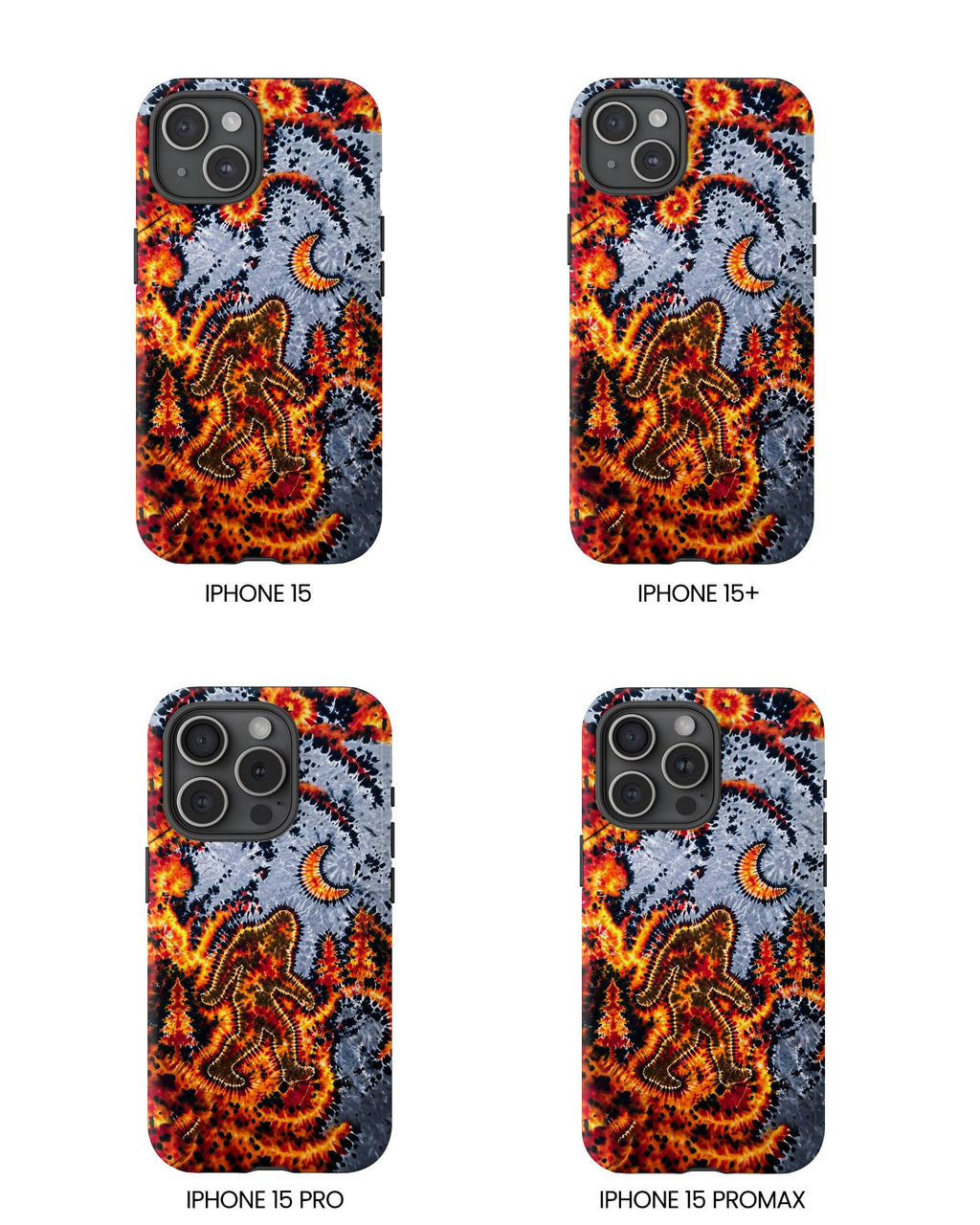 BIGFOOT IN FOREST CRESCENT MOON PHONE CASE  - TLHG2805264
