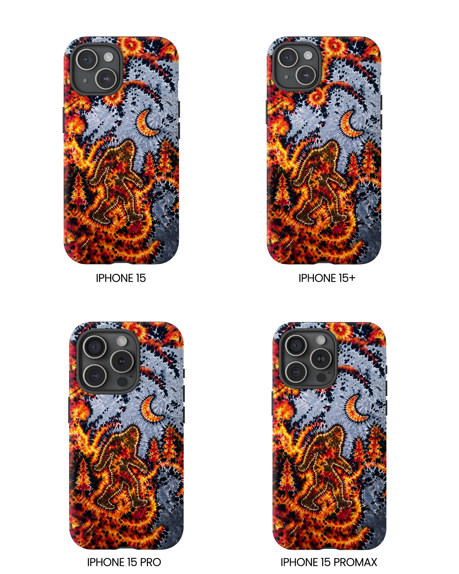BIGFOOT IN FOREST CRESCENT MOON PHONE CASE  - TLHG2805264