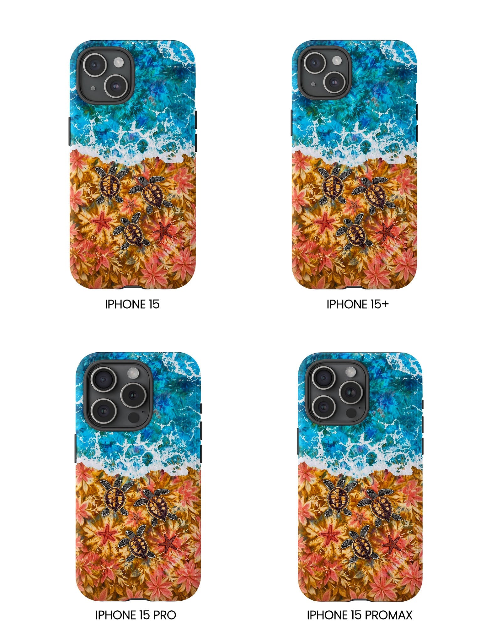 SEA TURTLE SALTY WAVES PHONE CASE  - TLHG1405264