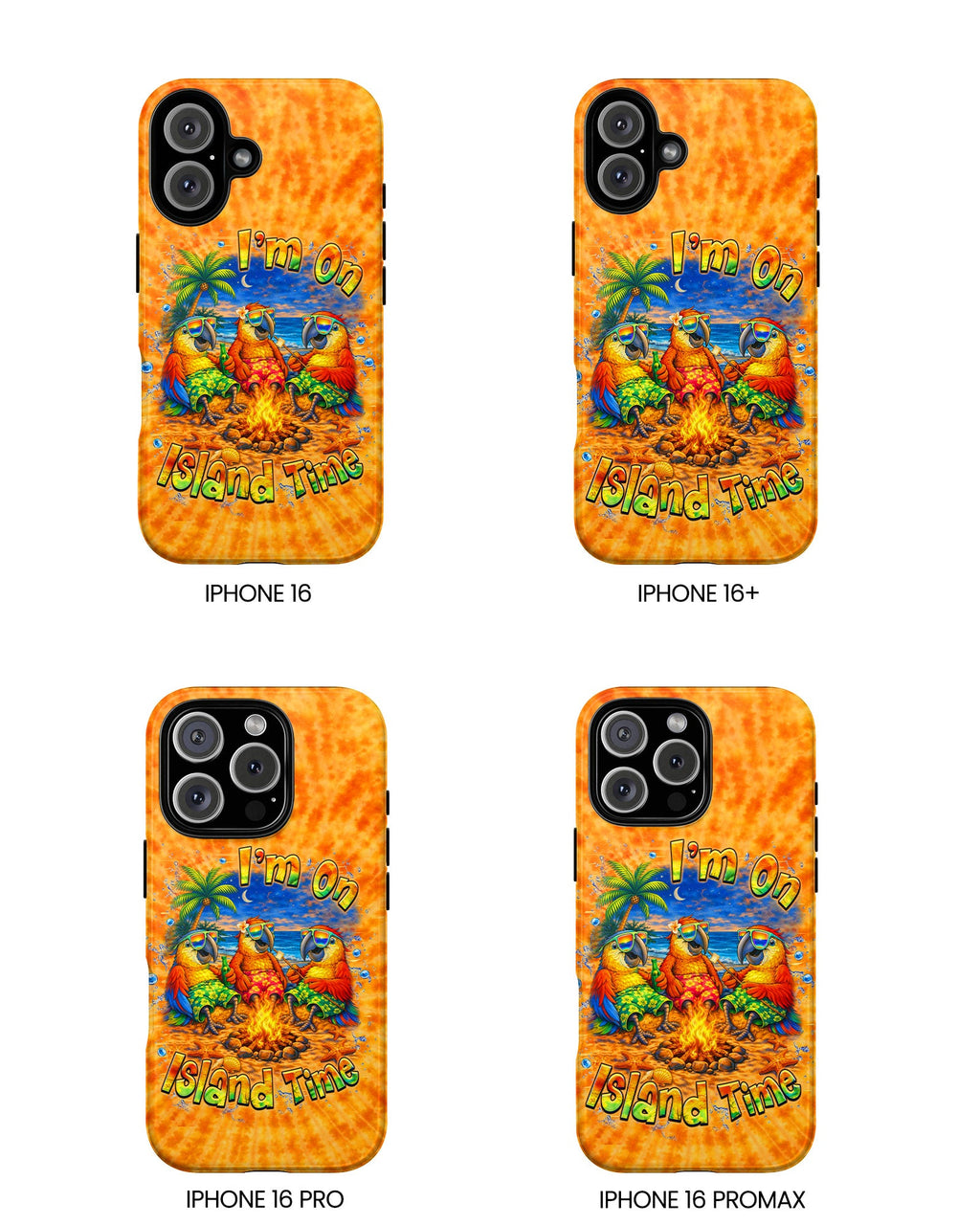 I'M ON ISLAND TIME PARROT SWIRL  PHONE CASE  - TLHN1405264