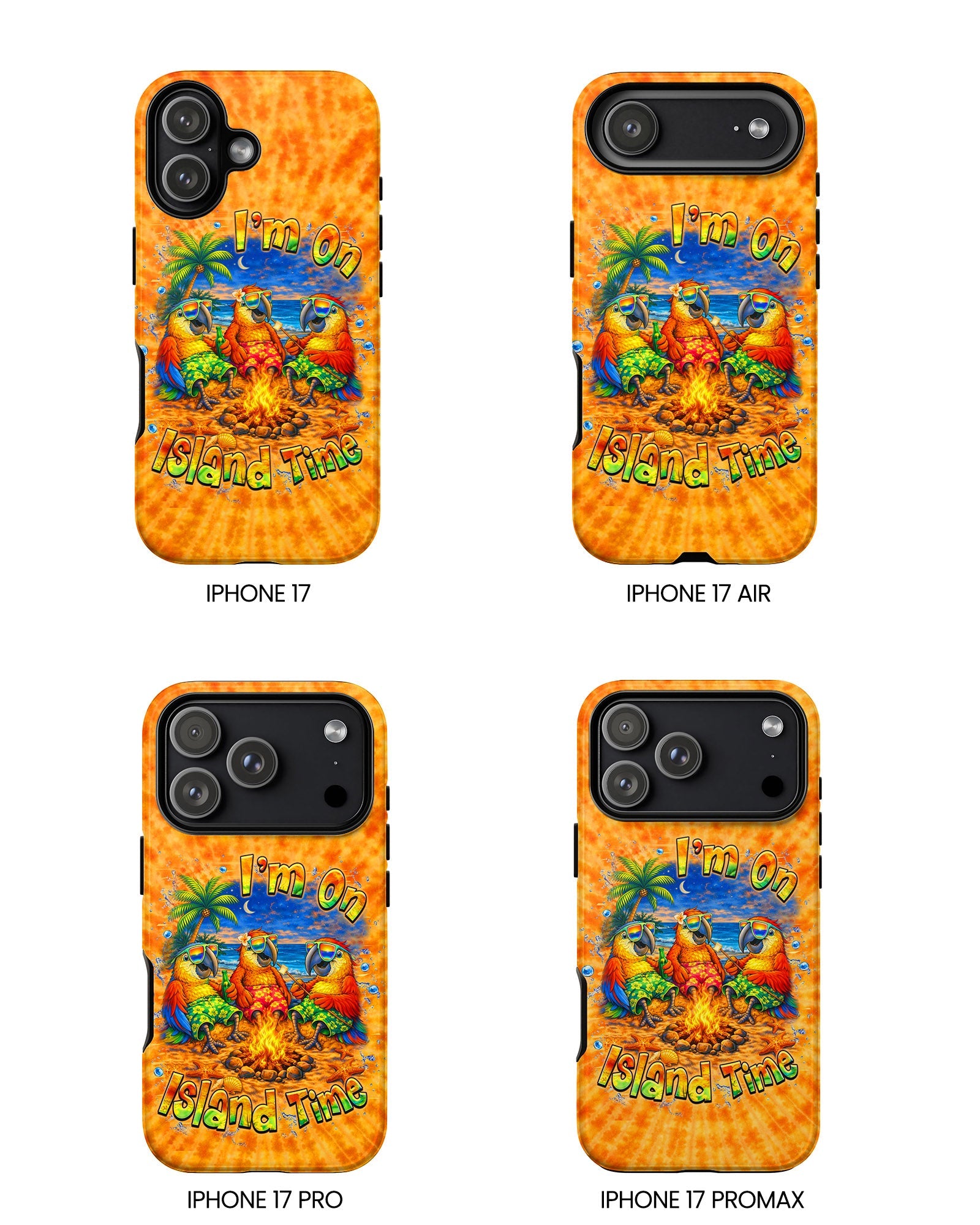 I'M ON ISLAND TIME PARROT SWIRL  PHONE CASE  - TLHN1405264