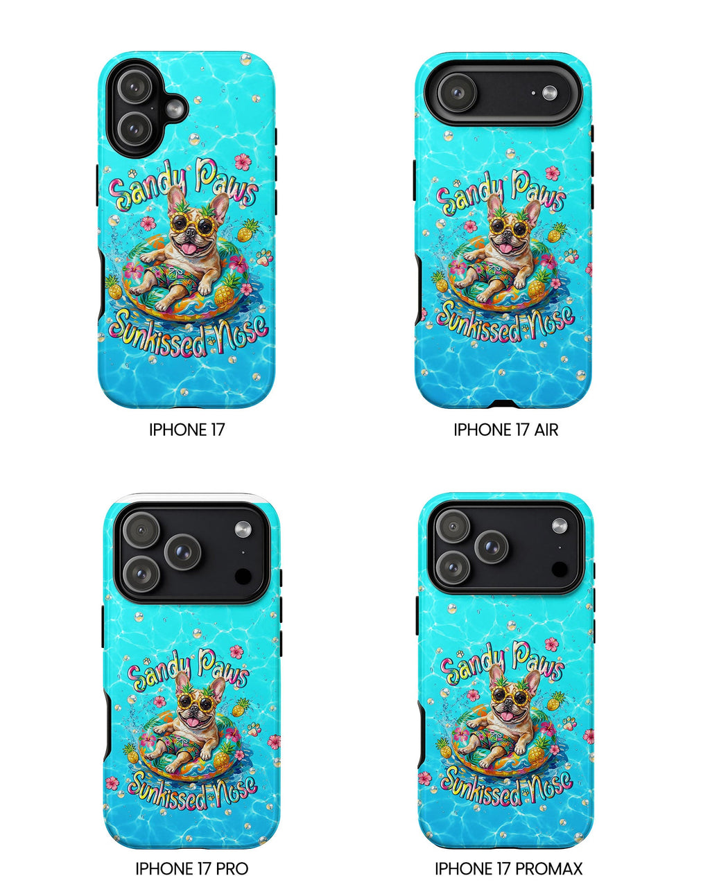 SANDY PAWS SUNKISSED NOSE FRENCH BULLDOG PHONE CASE  - TLHN2005264