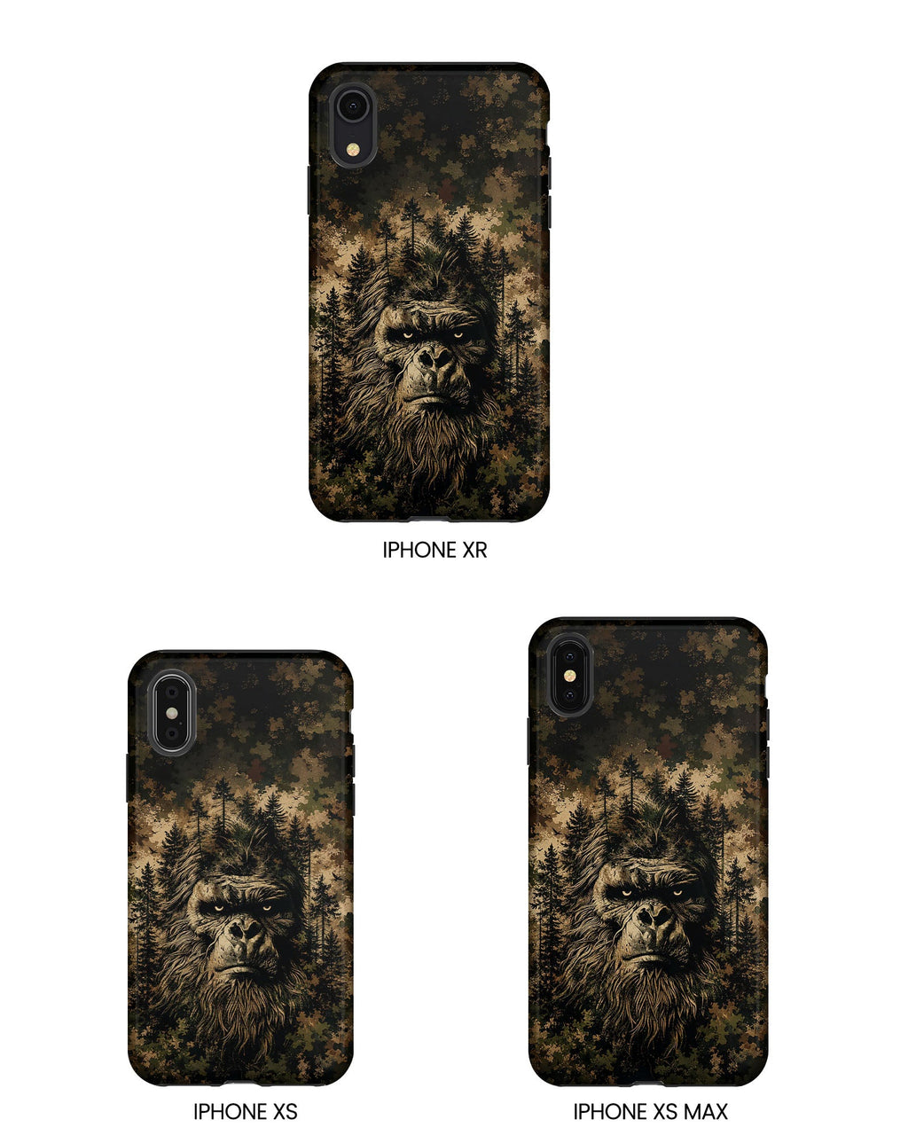 BIGFOOT IN THE FOREST CAMOUFLAGE PHONE CASE  - TLNT2105264