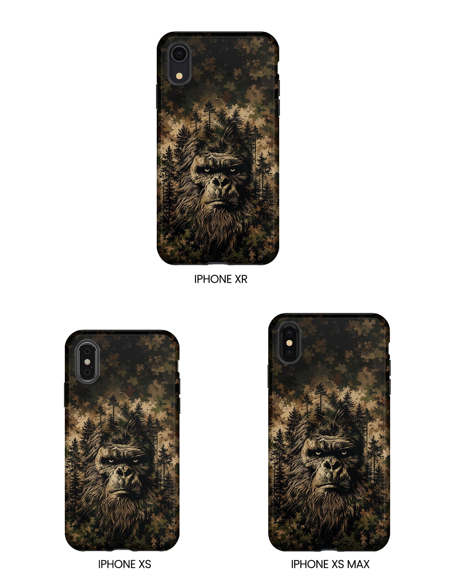 BIGFOOT IN THE FOREST CAMOUFLAGE PHONE CASE  - TLNT2105264