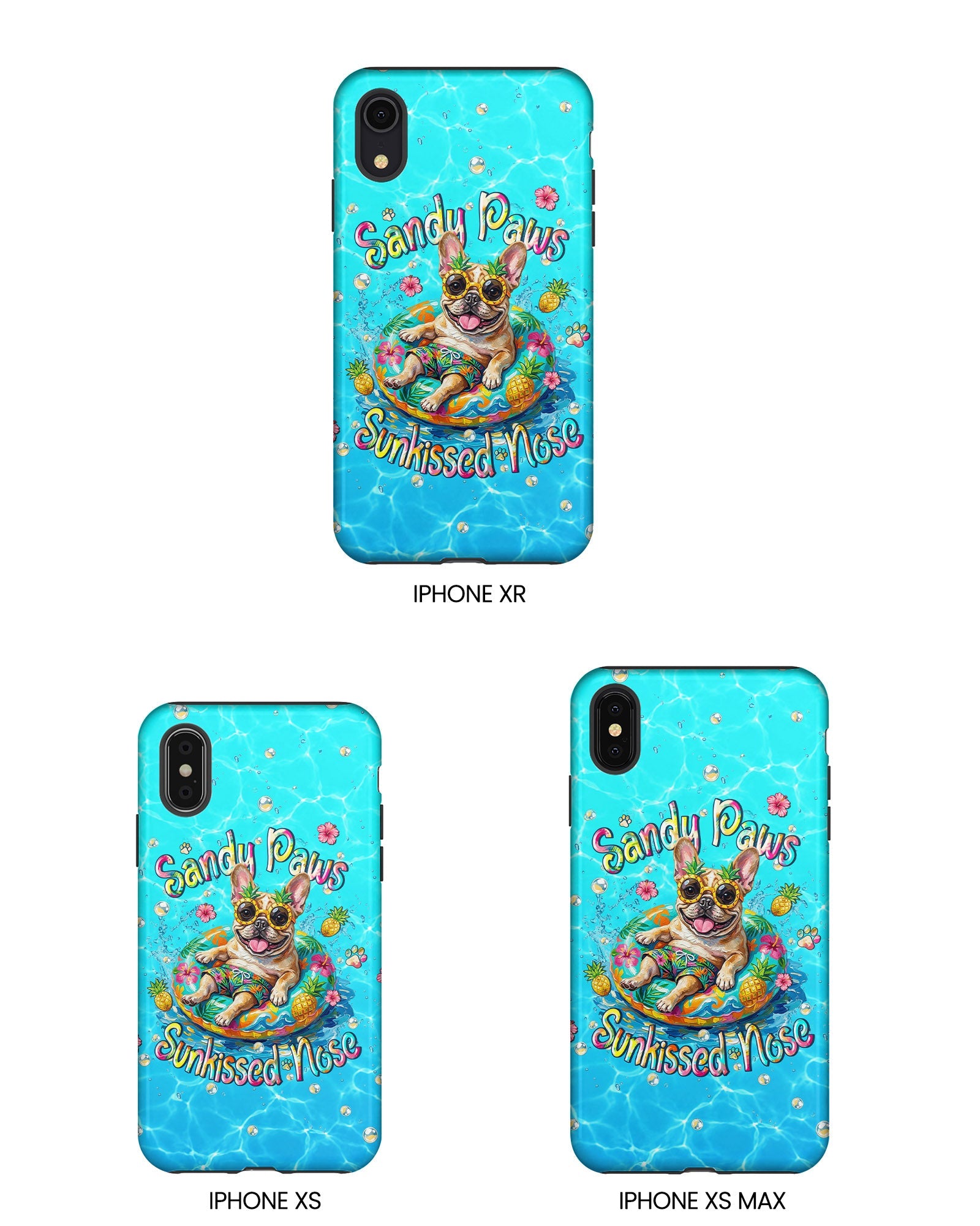 SANDY PAWS SUNKISSED NOSE FRENCH BULLDOG PHONE CASE  - TLHN2005264