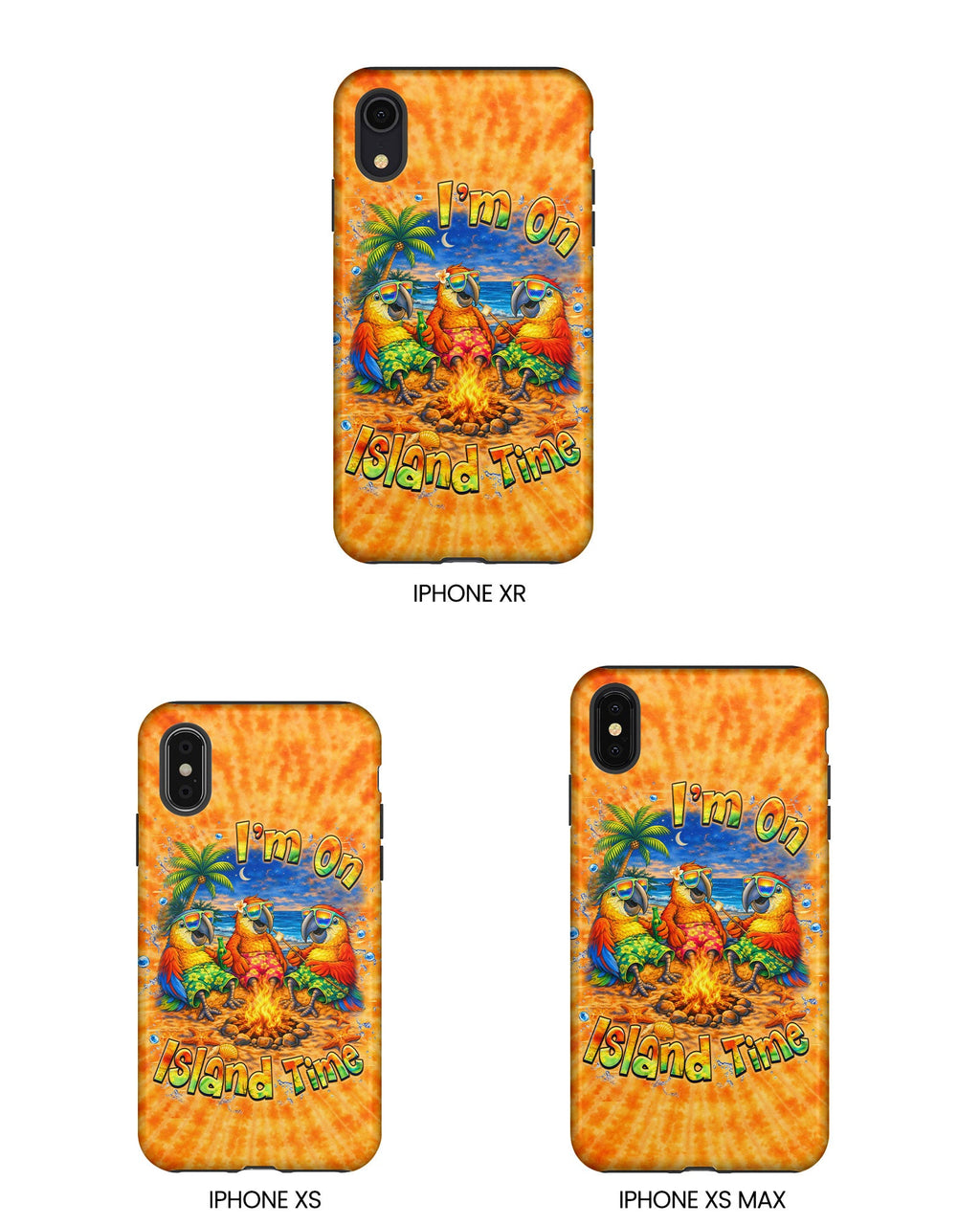 I'M ON ISLAND TIME PARROT SWIRL  PHONE CASE  - TLHN1405264