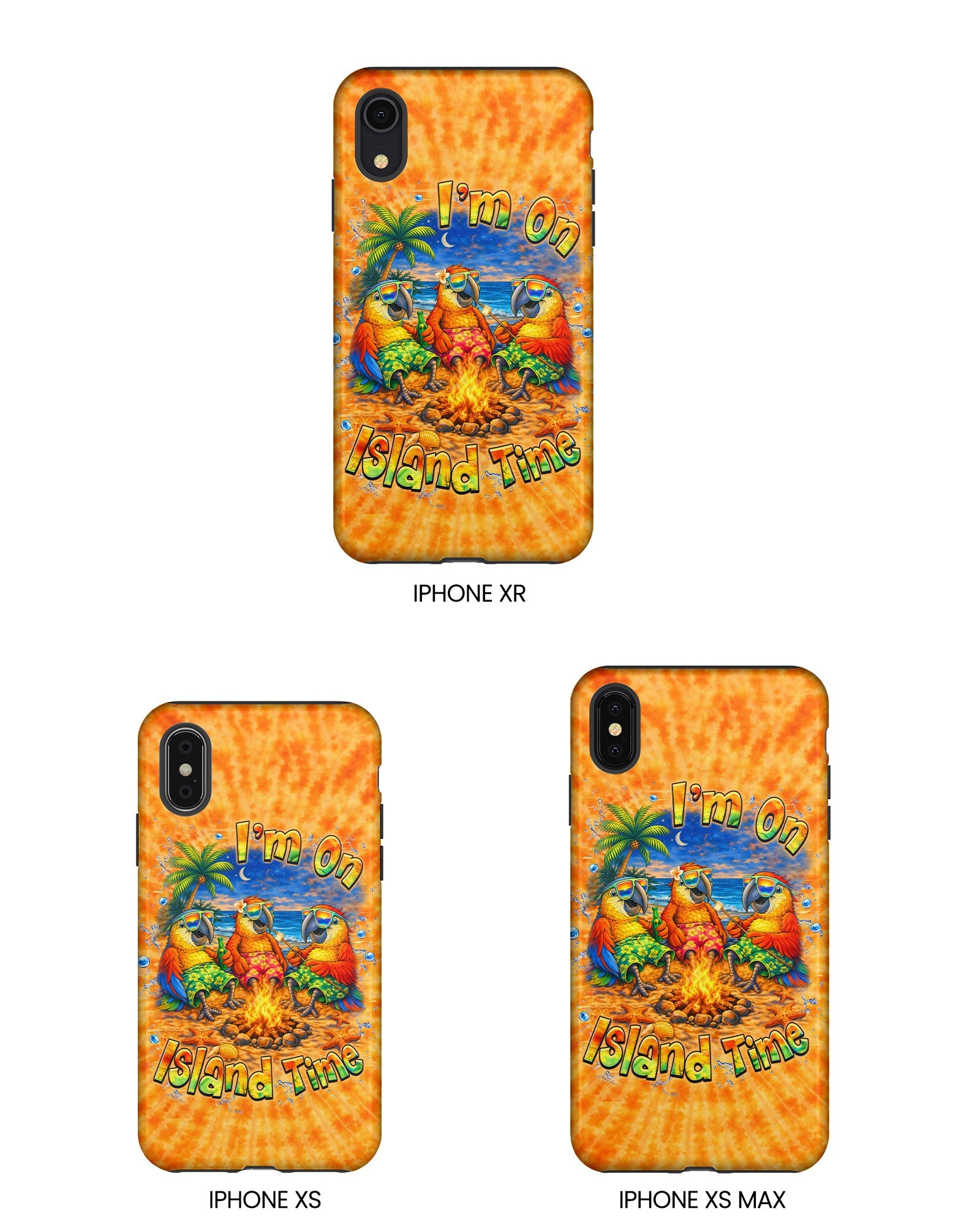 I'M ON ISLAND TIME PARROT SWIRL  PHONE CASE  - TLHN1405264