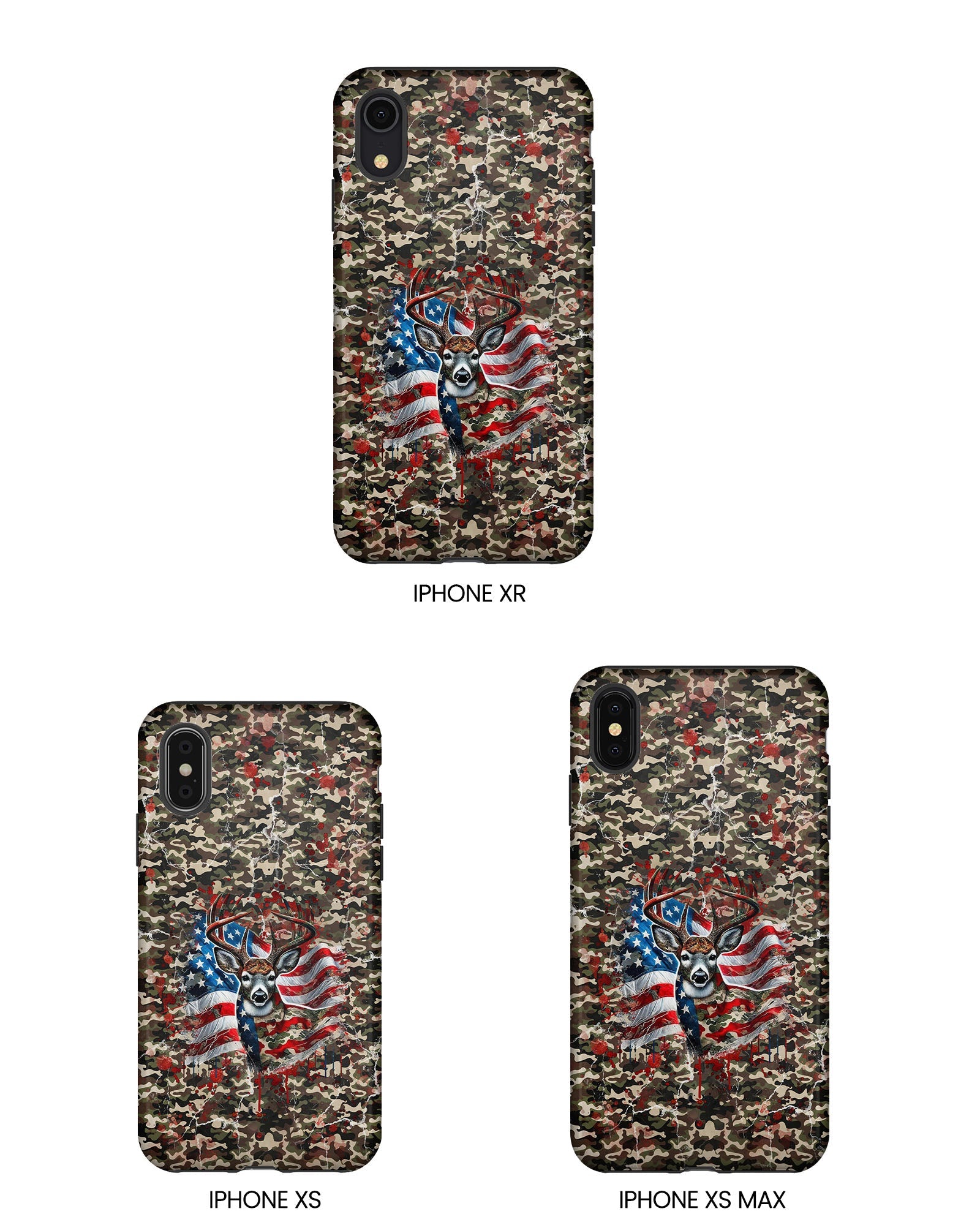 STARS AND STRIPES DEER HUNTING PHONE CASE - TLHG1905264