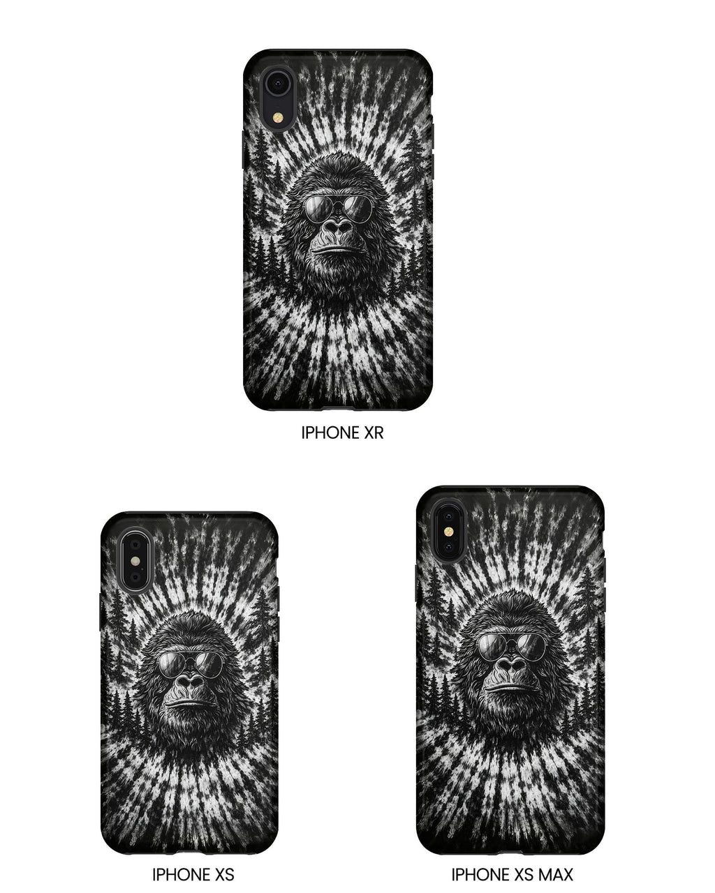 BIGFOOT BLACK & WHITE SWIRL  PHONE CASE  - TLTW2205262