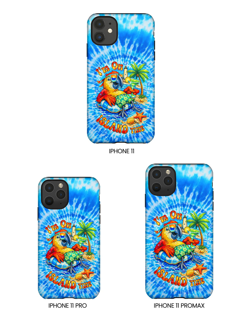 I'M ON ISLAND TIME PARROT SWIRL PHONE CASE   - TLTW1304262