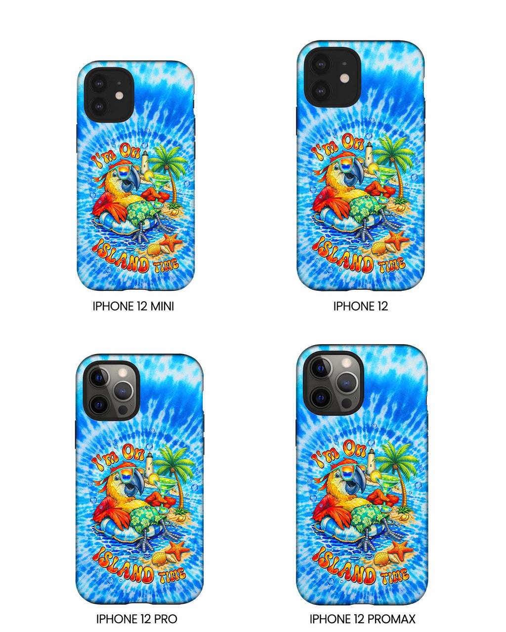 I'M ON ISLAND TIME PARROT SWIRL PHONE CASE   - TLTW1304262
