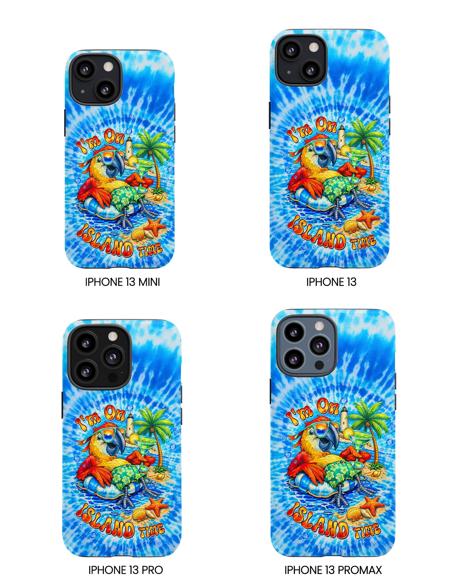 I'M ON ISLAND TIME PARROT SWIRL PHONE CASE   - TLTW1304262