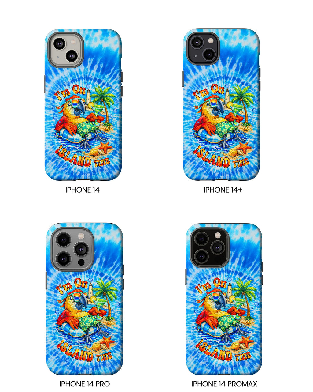 I'M ON ISLAND TIME PARROT SWIRL PHONE CASE   - TLTW1304262